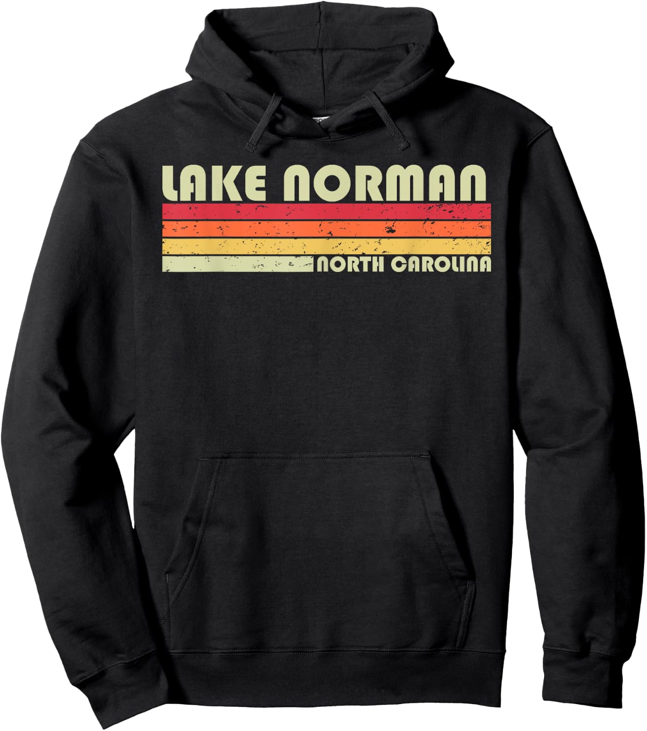 LAKE NORMAN NORTH CAROLINA Funny Fishing Camping Summer Gift Hoodie - Hoodie | Black
