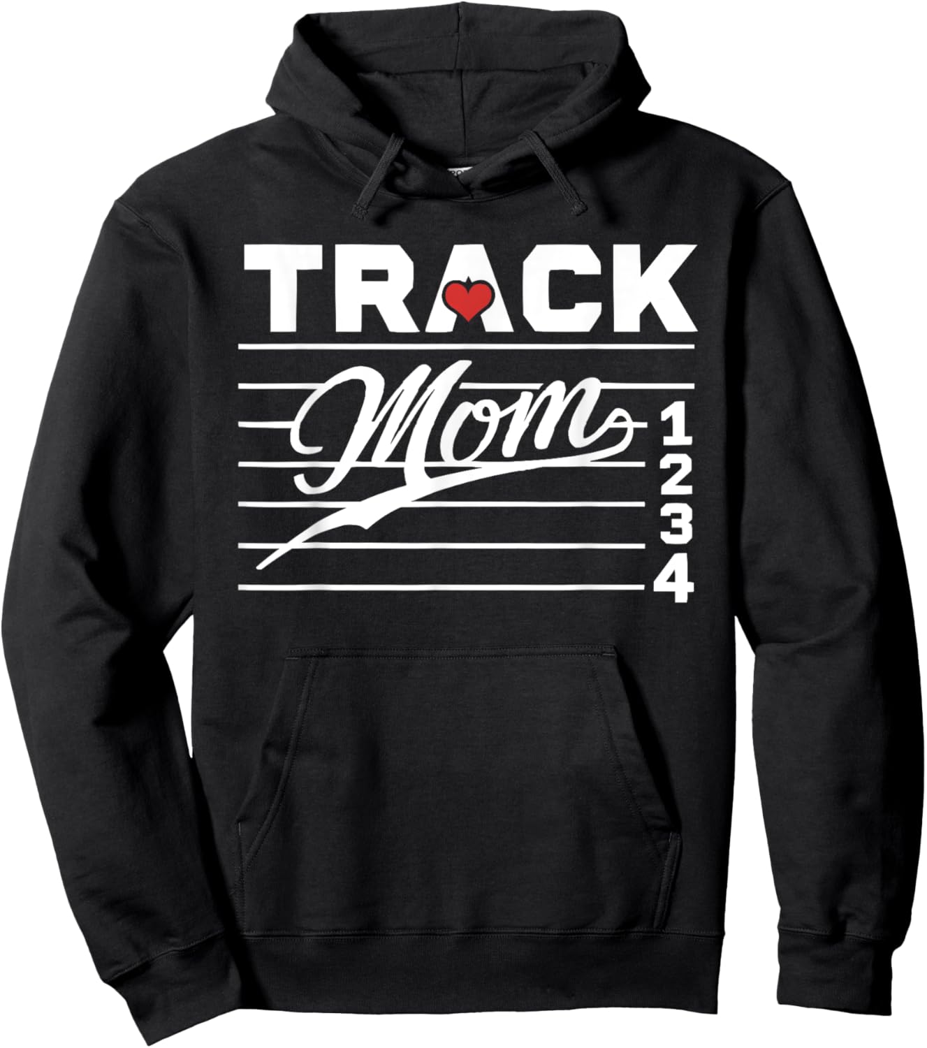 Track And Field Mom Athlete Runner Mothers Day Hoodie - Hoodie | Black