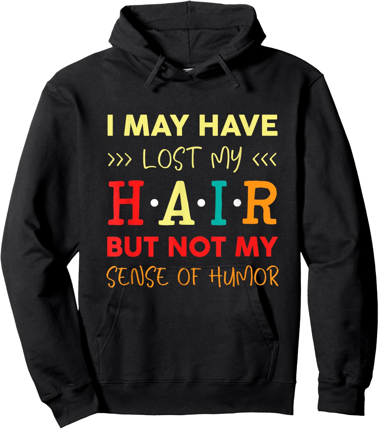 Alopecia Hair Loss Bald Head Bald Head Gift Hoodie - Hoodie | Black
