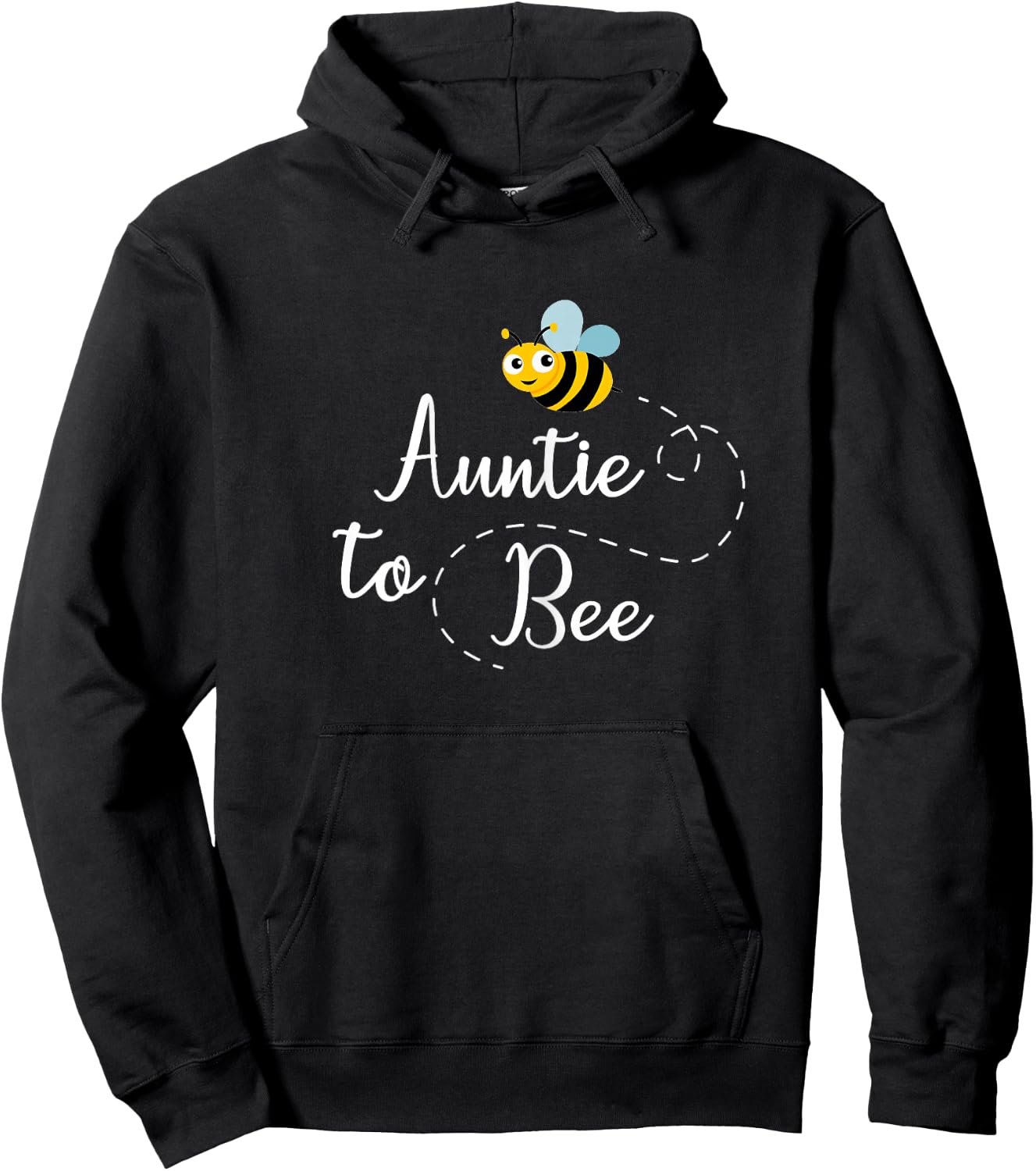 Auntie to Bee , Cute Pregnancy Announcement Hoodie - Hoodie | Black
