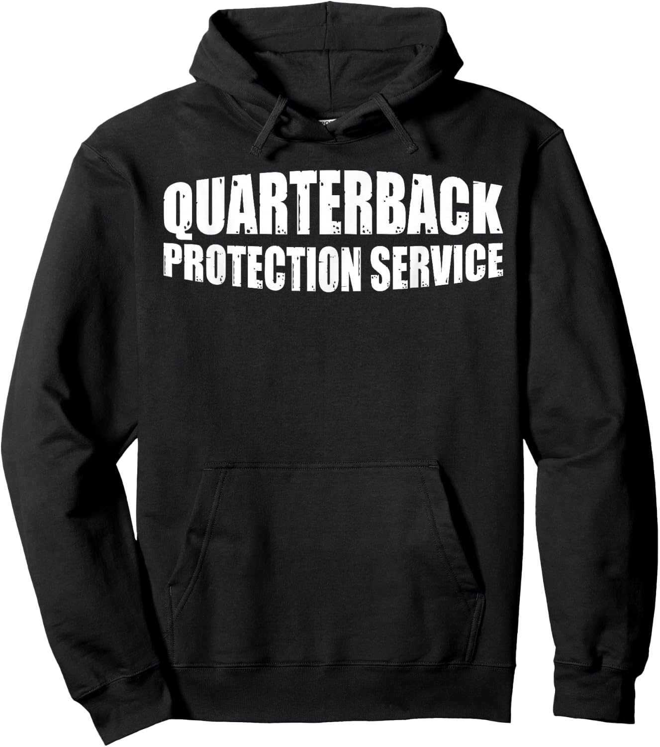 Quarterback Protection Service Hoodie - Hoodie | Black