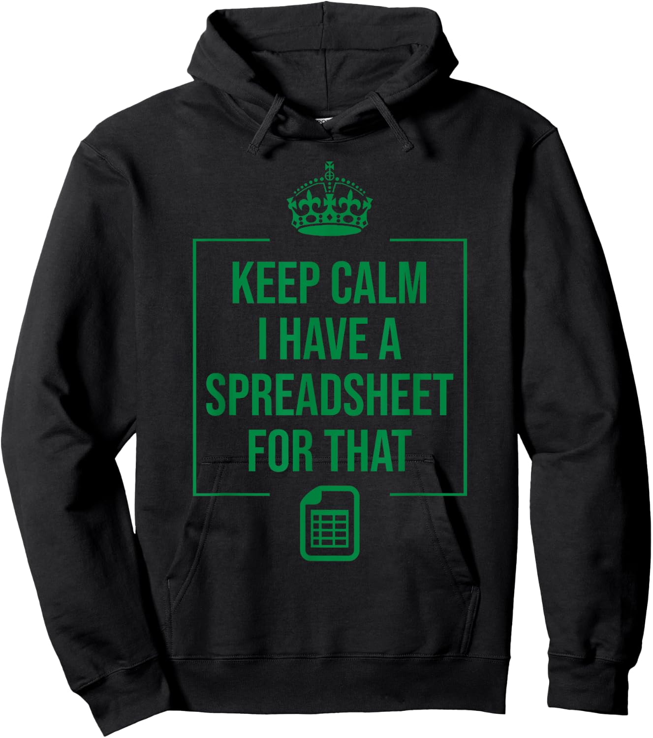 Funny Excel Spreadsheets Lover Gift | Accountant Men Women Hoodie - Hoodie | Black