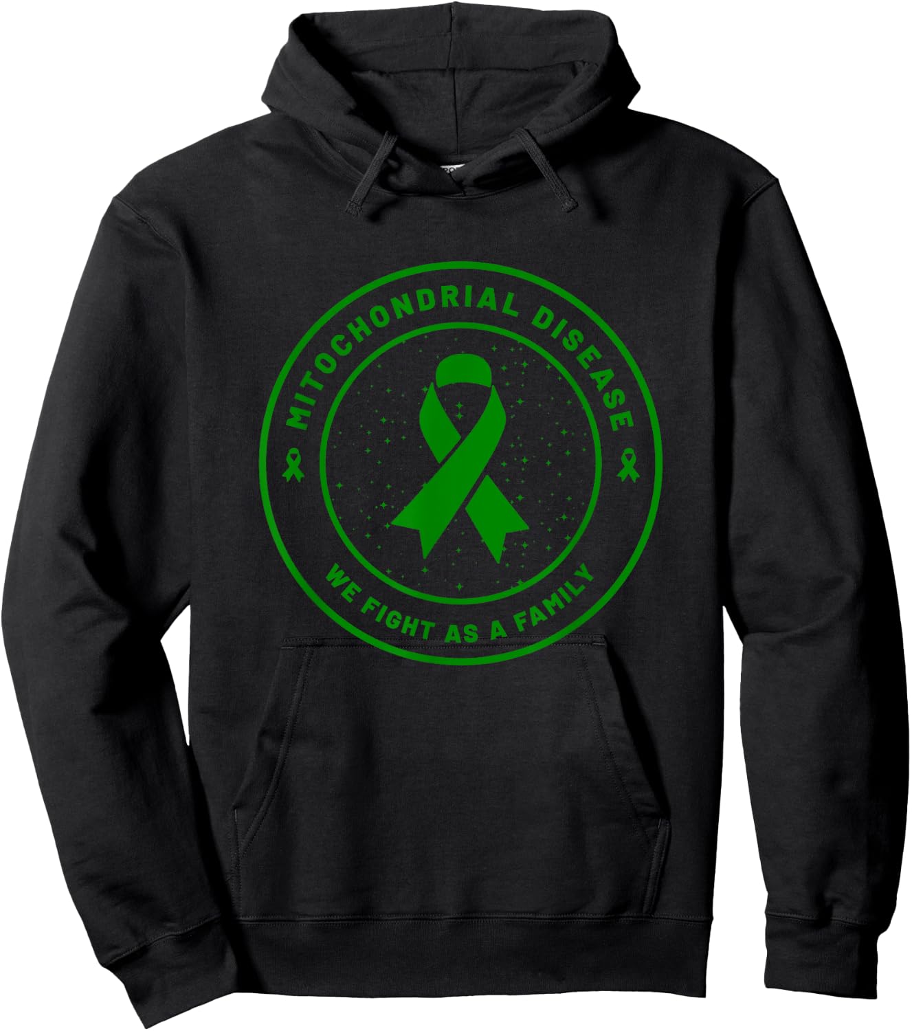 Mitochondrial Disease Ribbon Awareness Family Support Gift Hoodie - Hoodie | Black