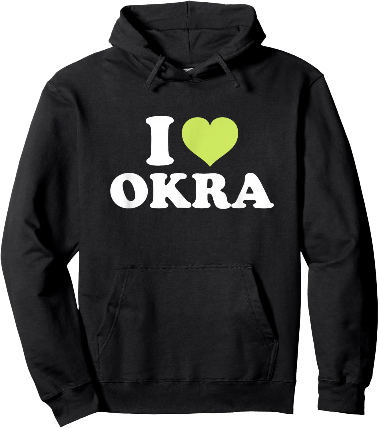 I Love Okra Hoodie - Hoodie | Black