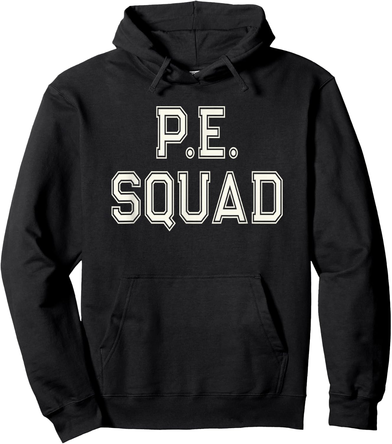 P.E SQUAD Physical Education PE Teacher Team Kids Gym Crew Hoodie - Hoodie | Black