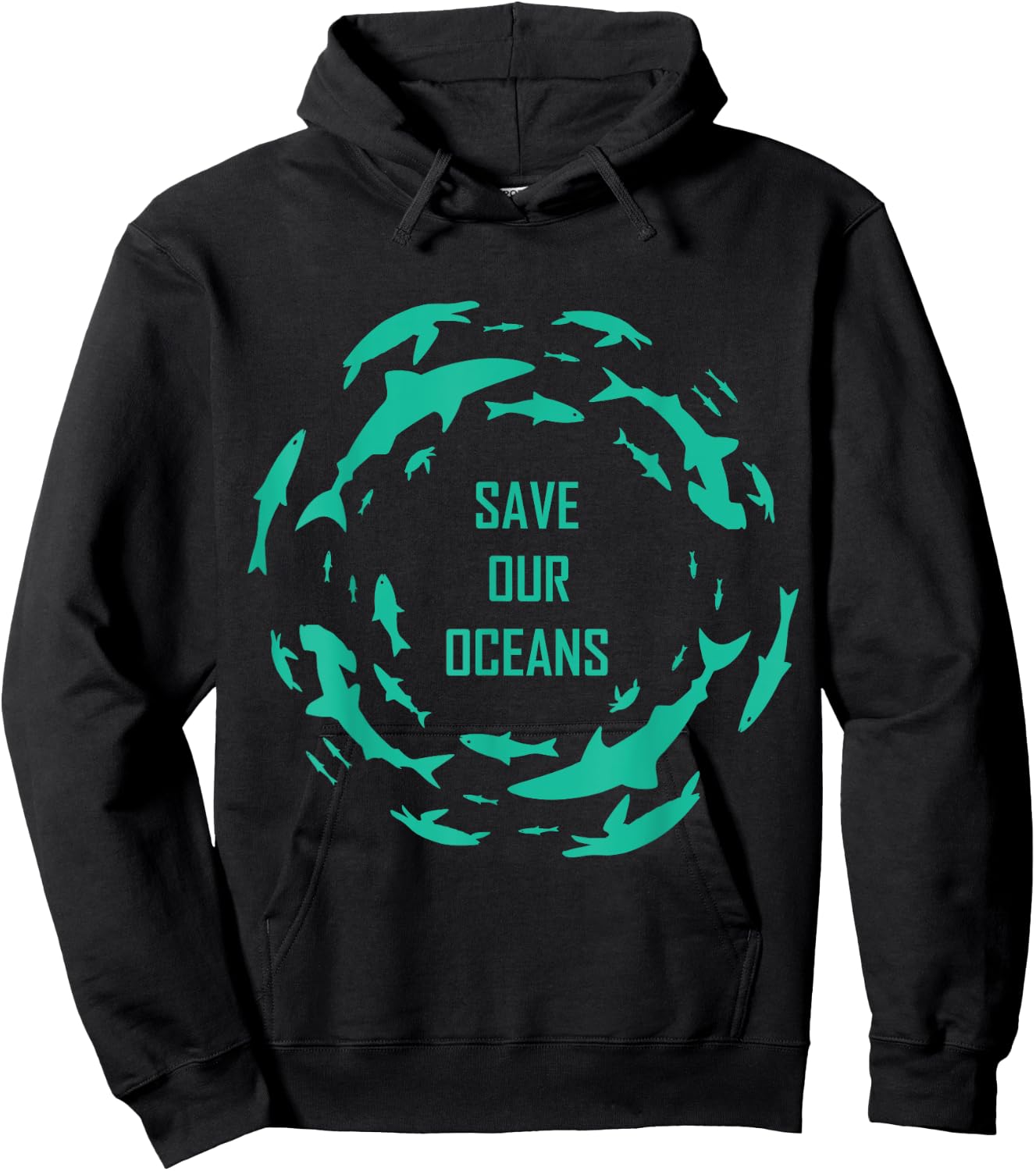Shark Shirt Save Our Oceans Diving Hoodie - Hoodie | Black