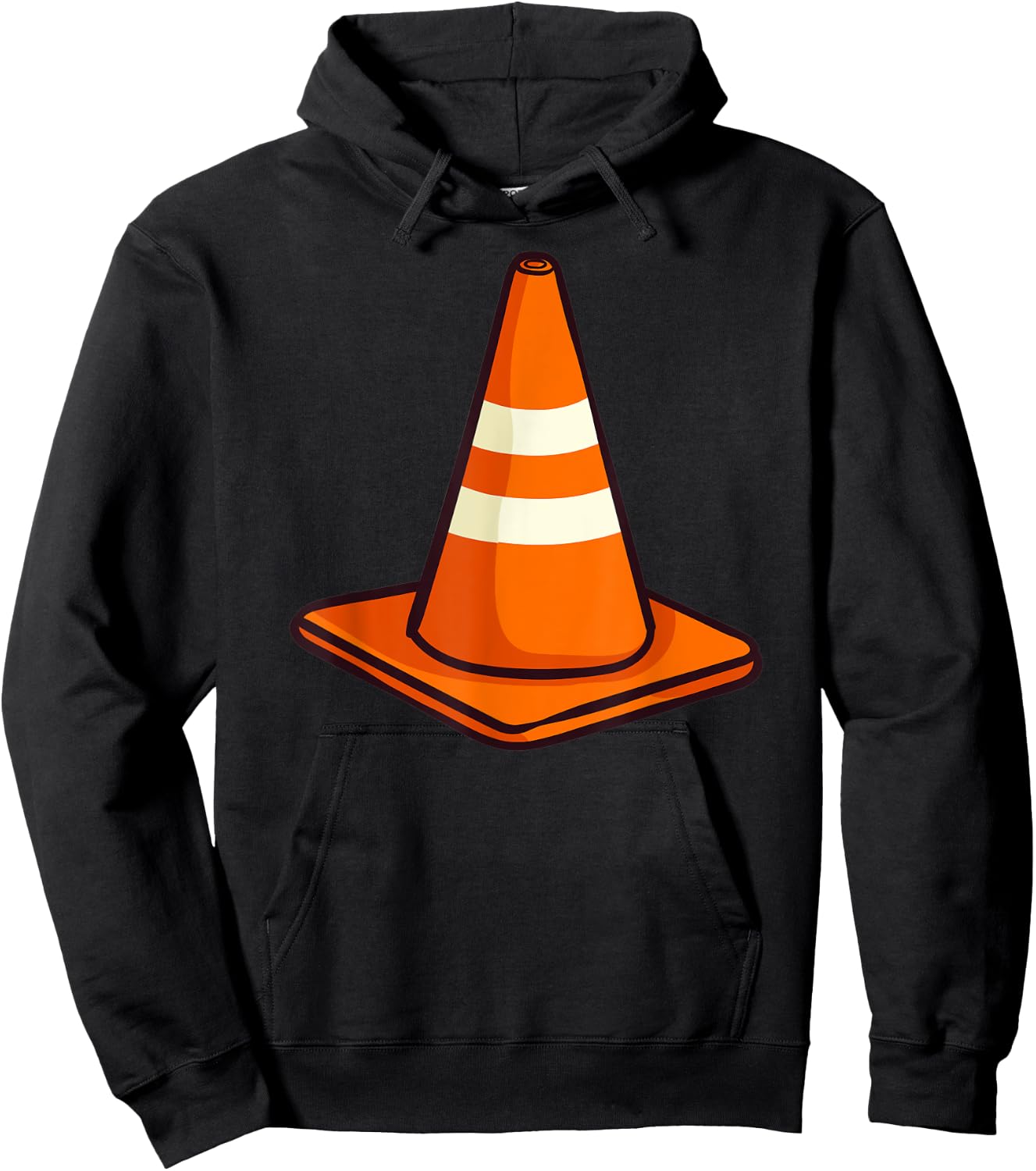 Traffic Cone Halloween Costume Hoodie - Hoodie | Black