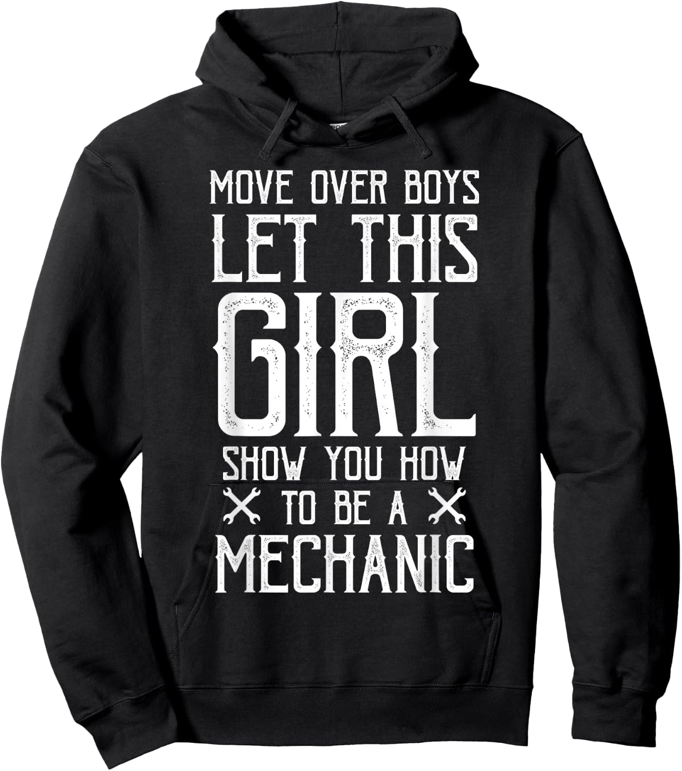 Funny women girl quote gift mechanic Hoodie - Hoodie | Black