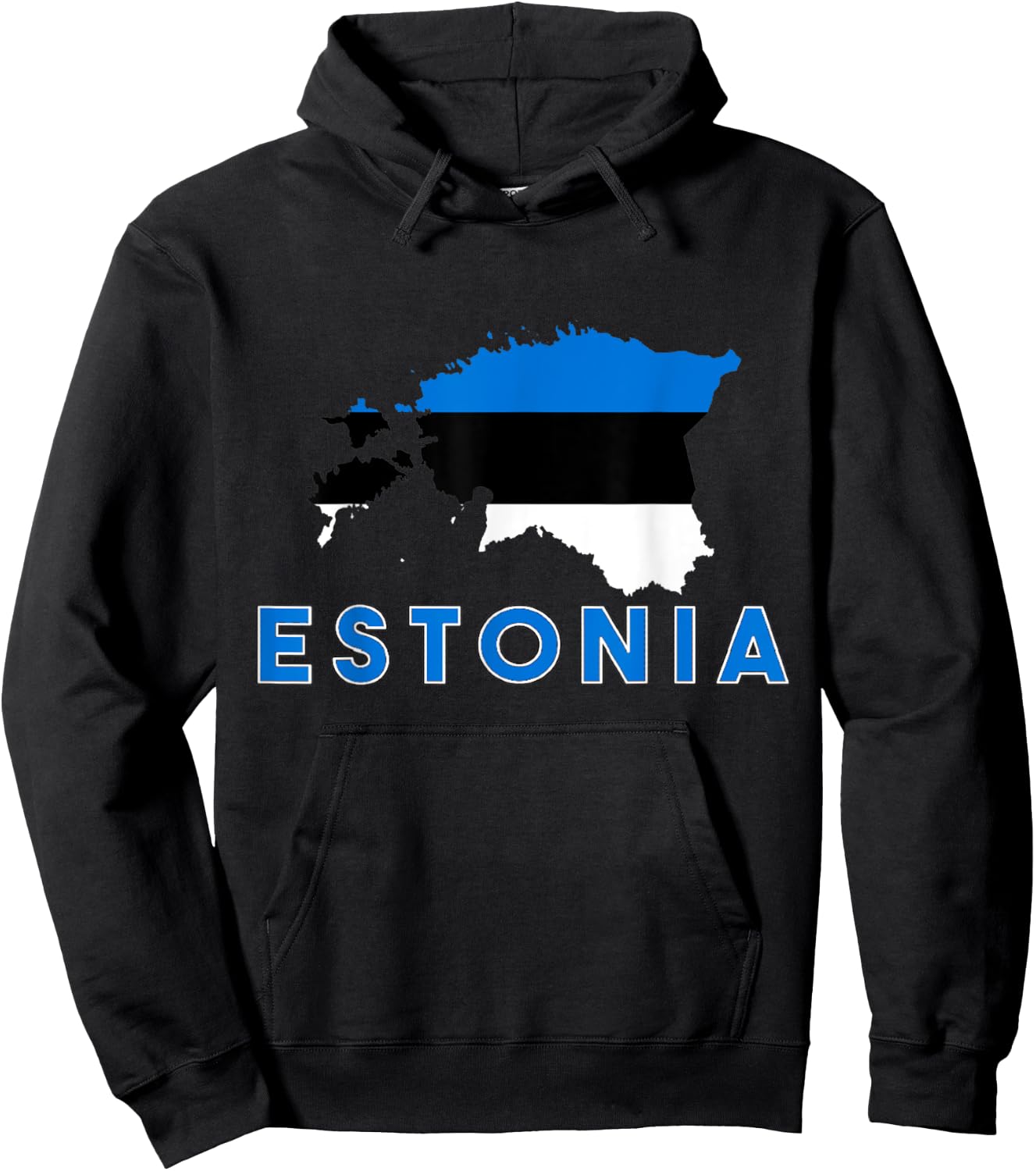 Estonian Flag Of Estonia Men Women Kids Hoodie - Hoodie | Black