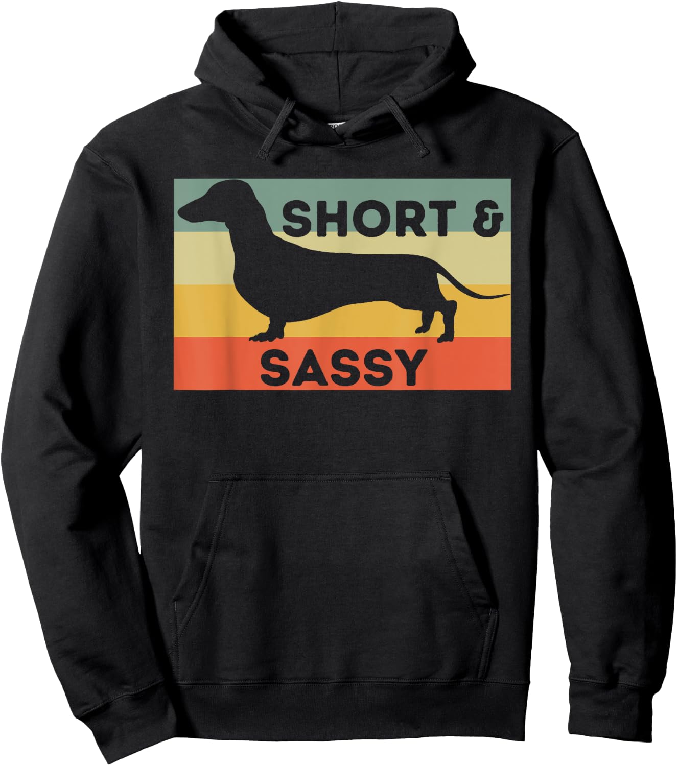 Short And Sassy - Dachshund Lover Wiener Dog Badger Dog Women Kids Hoodie - Hoodie | Black