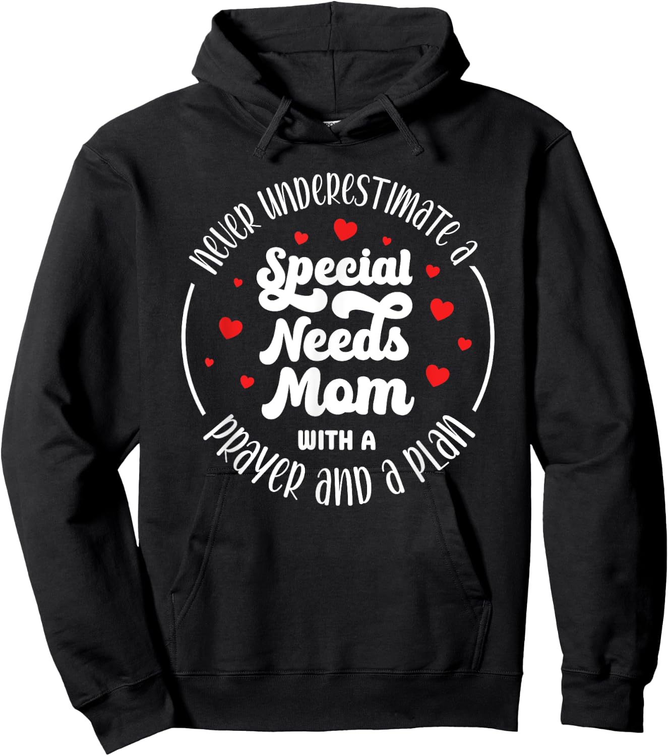 Special Needs Mom With A Prayer Special Needs Mama Hoodie - Hoodie | Black