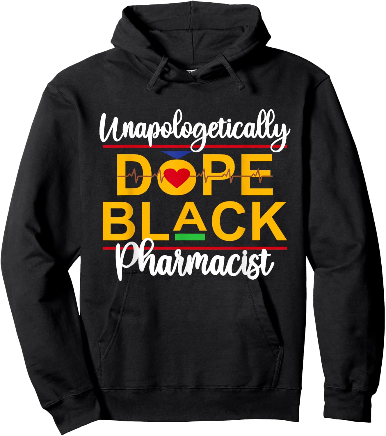 Unapologetic Dope Black Pharmacist African American Melanin Hoodie - Hoodie | Black