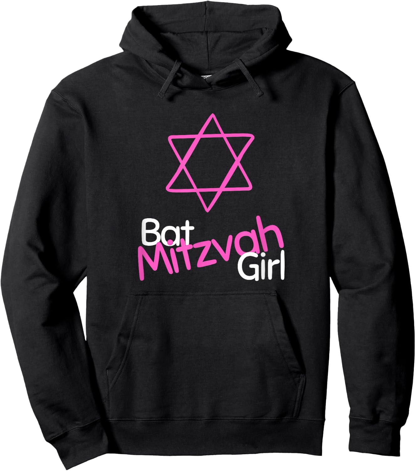 Bat Mitzvah Girl Jewish Girl Bat Mitzvah Hoodie - Hoodie | Black