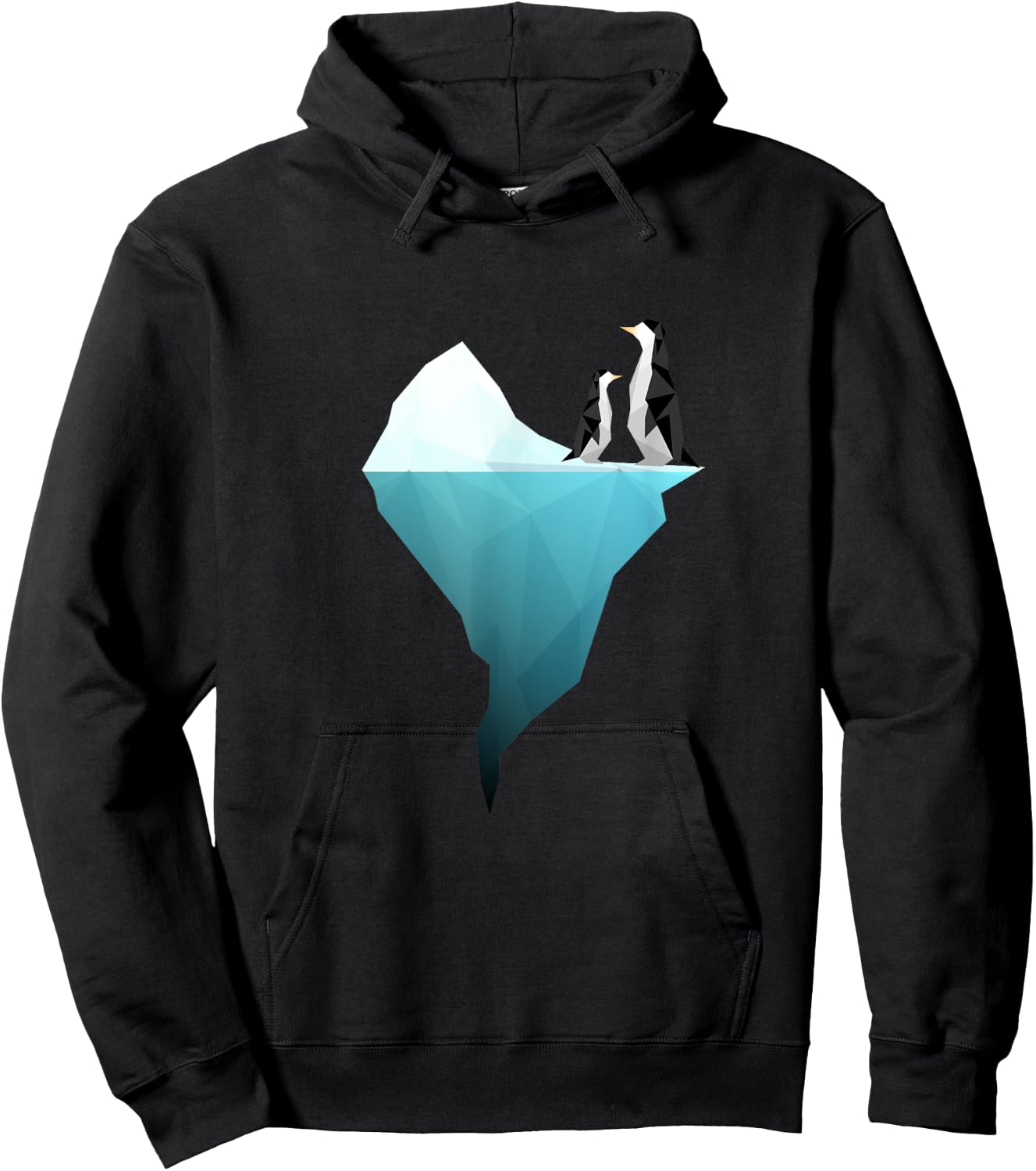Unique geometric penguins Graphic - friend/men/women Hoodie - Hoodie | Black