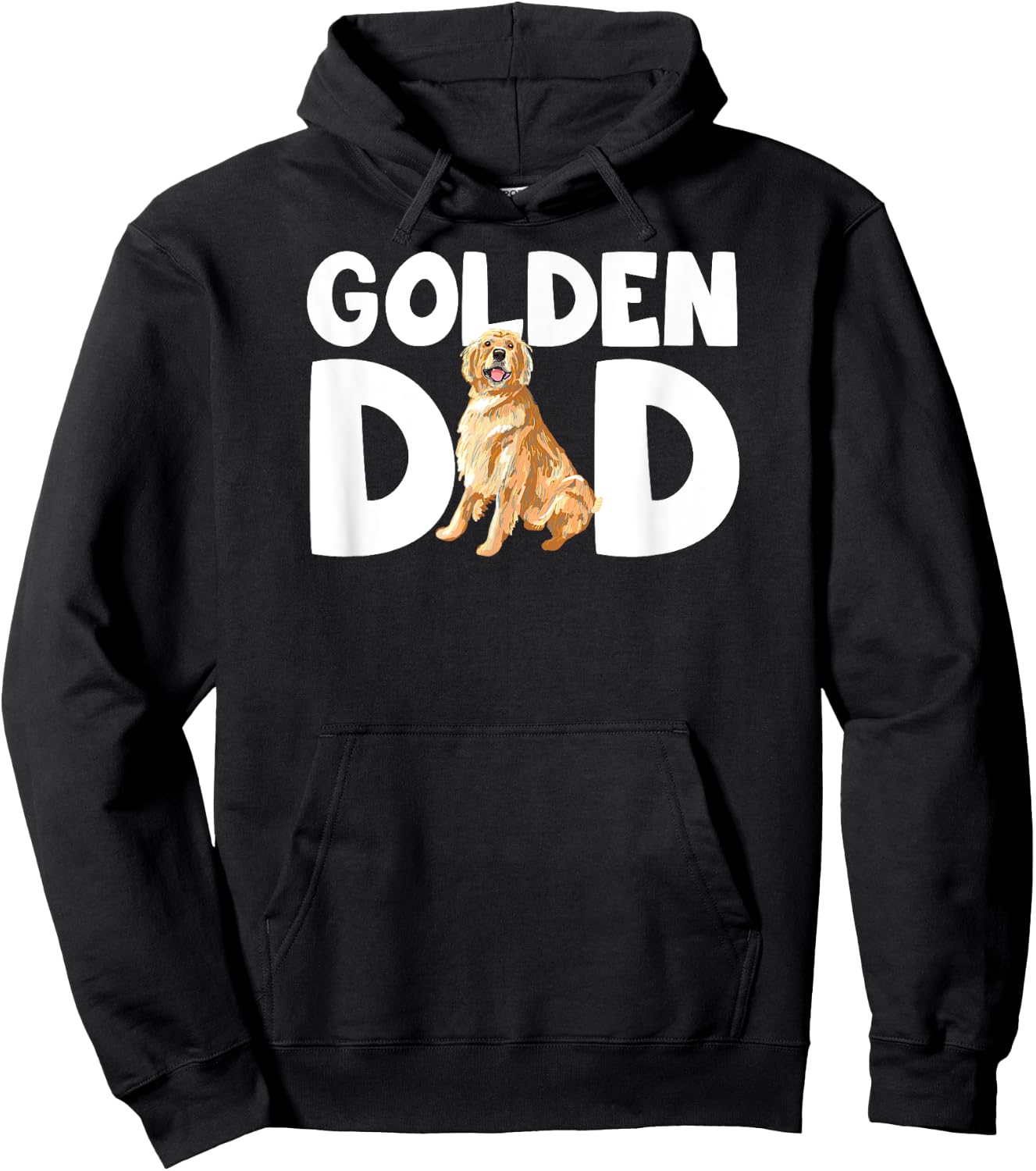 Funny Golden Lover I Love My Golden Retriever Dad Pet Owner Hoodie - Hoodie | Black