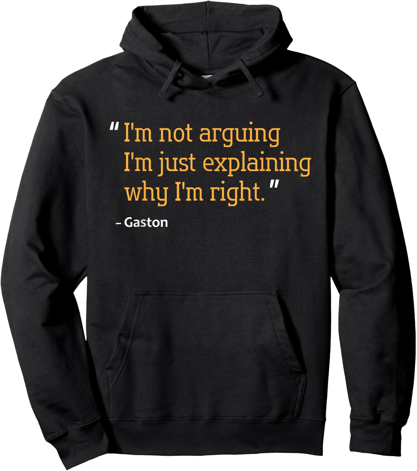 Gaston Gift Quote Funny Birthday Personalized Name Idea Hoodie - Hoodie | Black