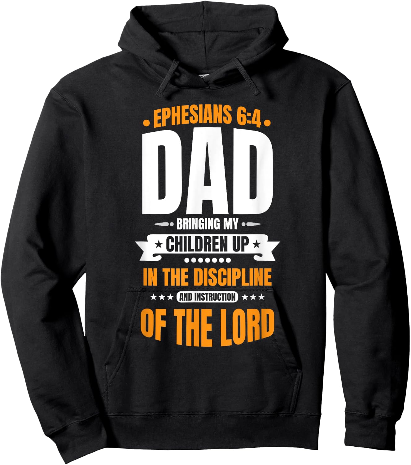 Christian Father's Day Blessed Dad Ephesians 6:4 Hoodie - Hoodie | Black