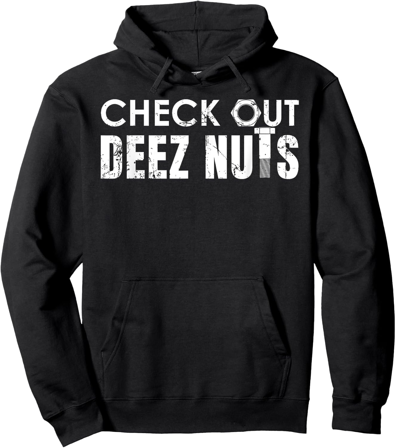 Deez Nuts Got Em Funny Sarcasm design for mechanic Hoodie - Hoodie | Black