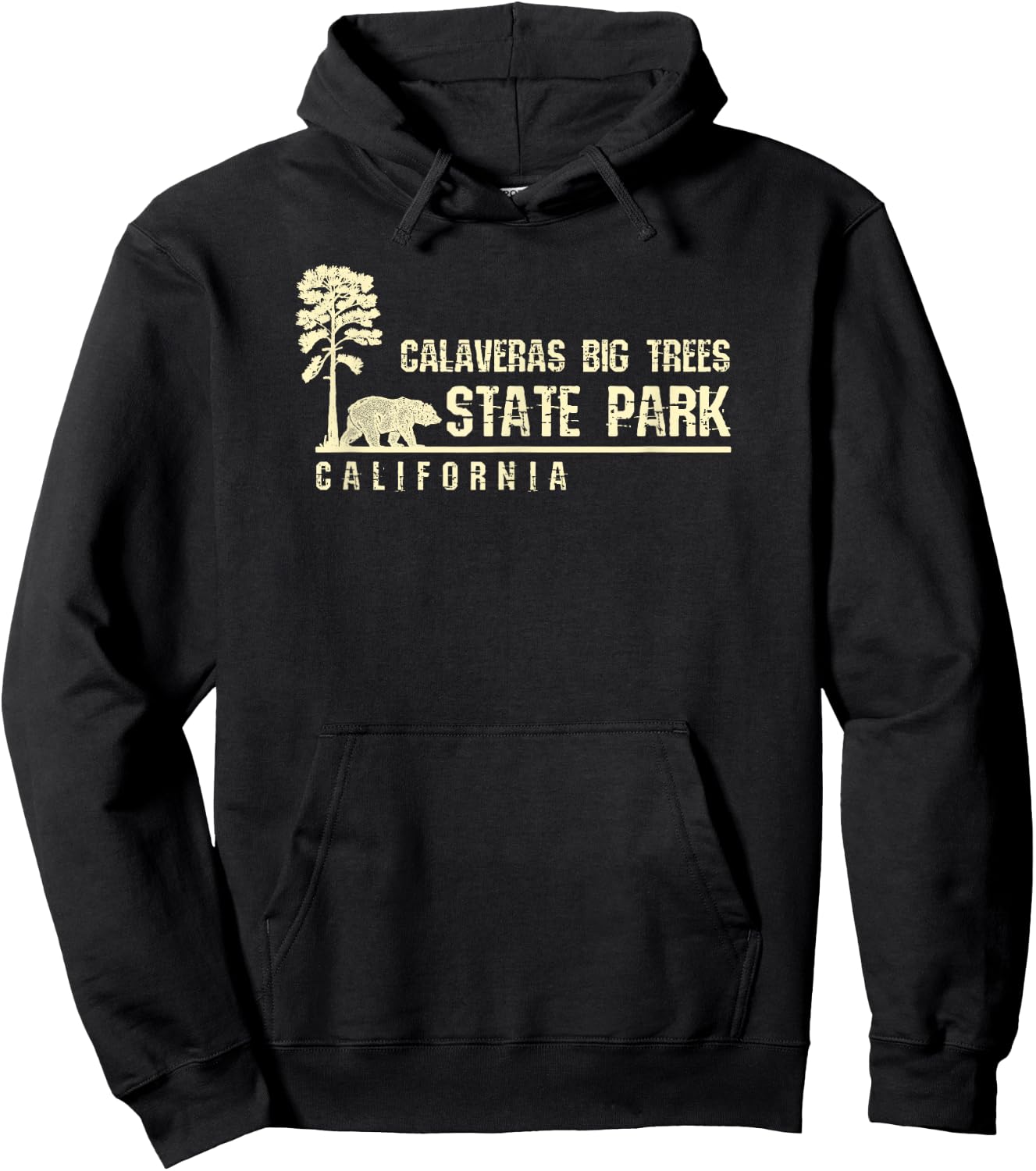 California Souvenir Gift Calaveras Big Trees State Park Hoodie - Hoodie | Black