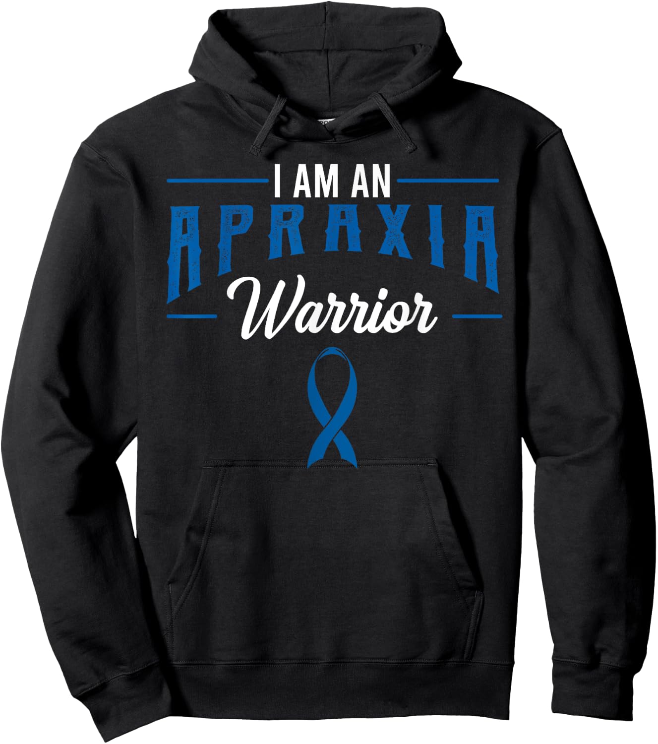 Apraxia Awareness Supporter Limb-Kinetic Fighter Warrior Hoodie - Hoodie | Black