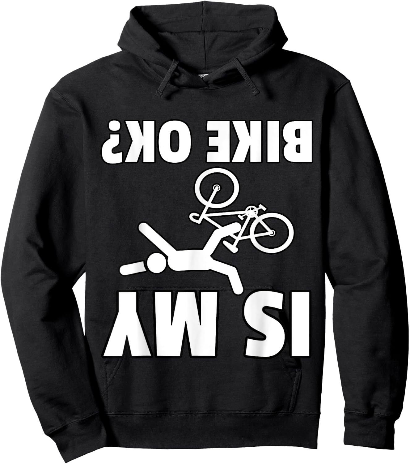 Is My Bike OK? Cycling Mountain Bike Gift Bicycle MTB Hoodie - Hoodie | Black