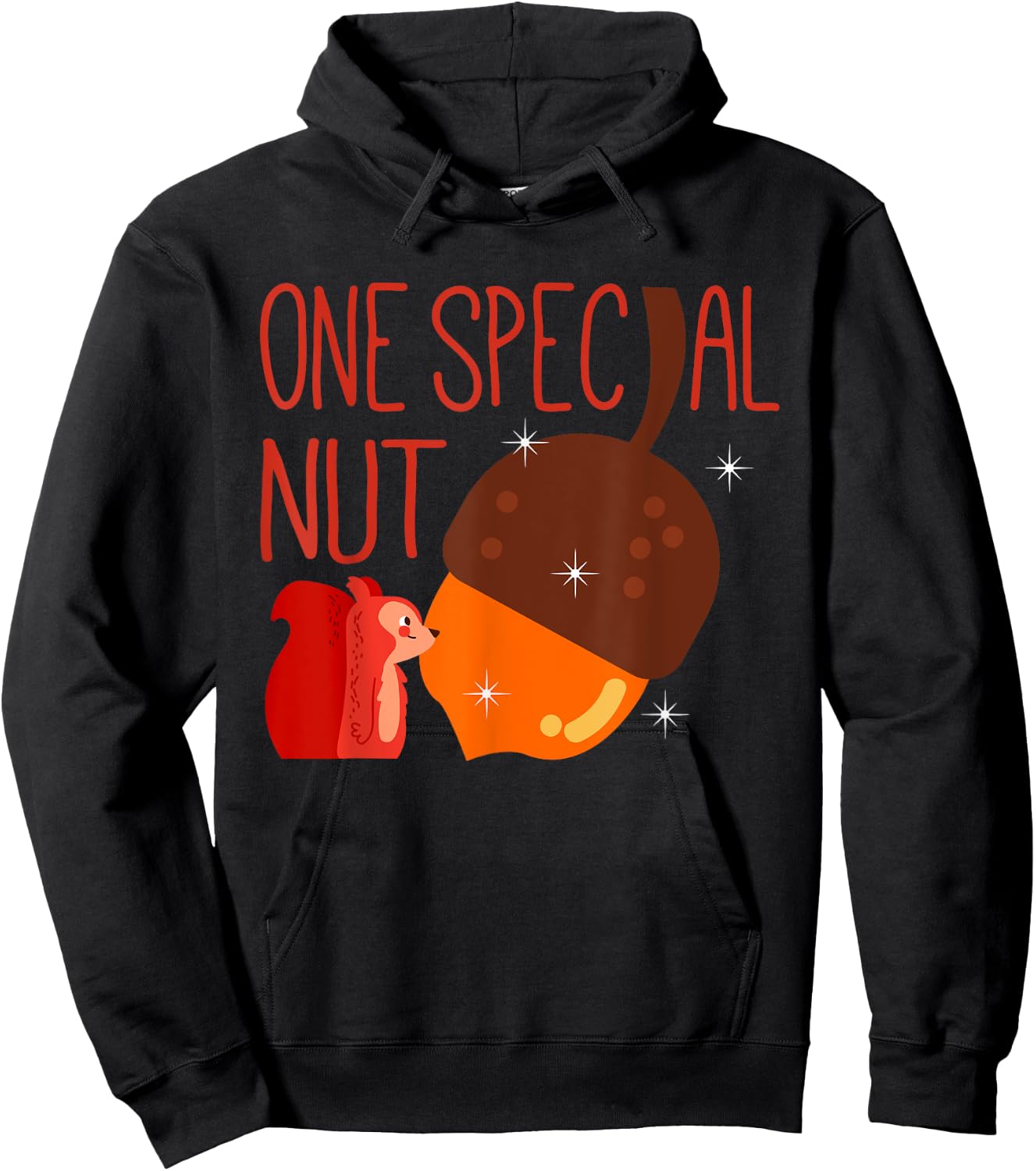 One Special Nut Funny Squirrel Lover Outdoor Animal Hoodie - Hoodie | Black