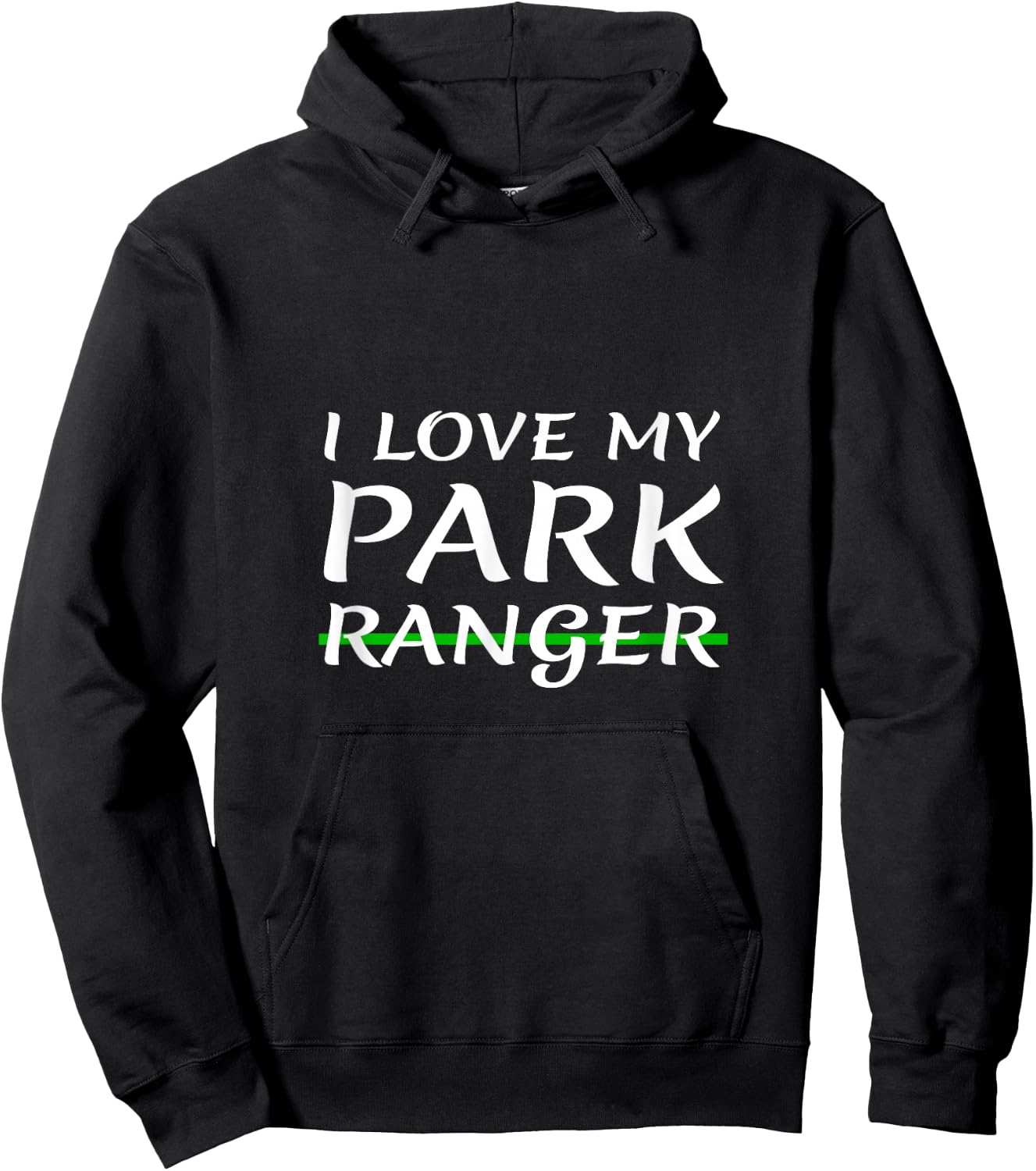 I Love My Park Ranger Wife Girlfriend Husband Boyfriend Mom Hoodie - Hoodie | Black