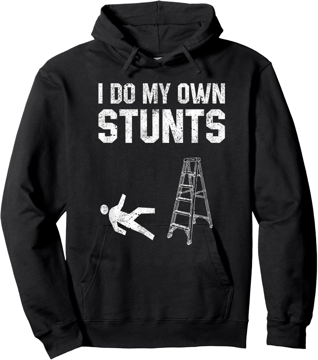 Funny Ladder Fall Gift Broken Bone Hand Get Well Soon Women Hoodie - Hoodie | Black