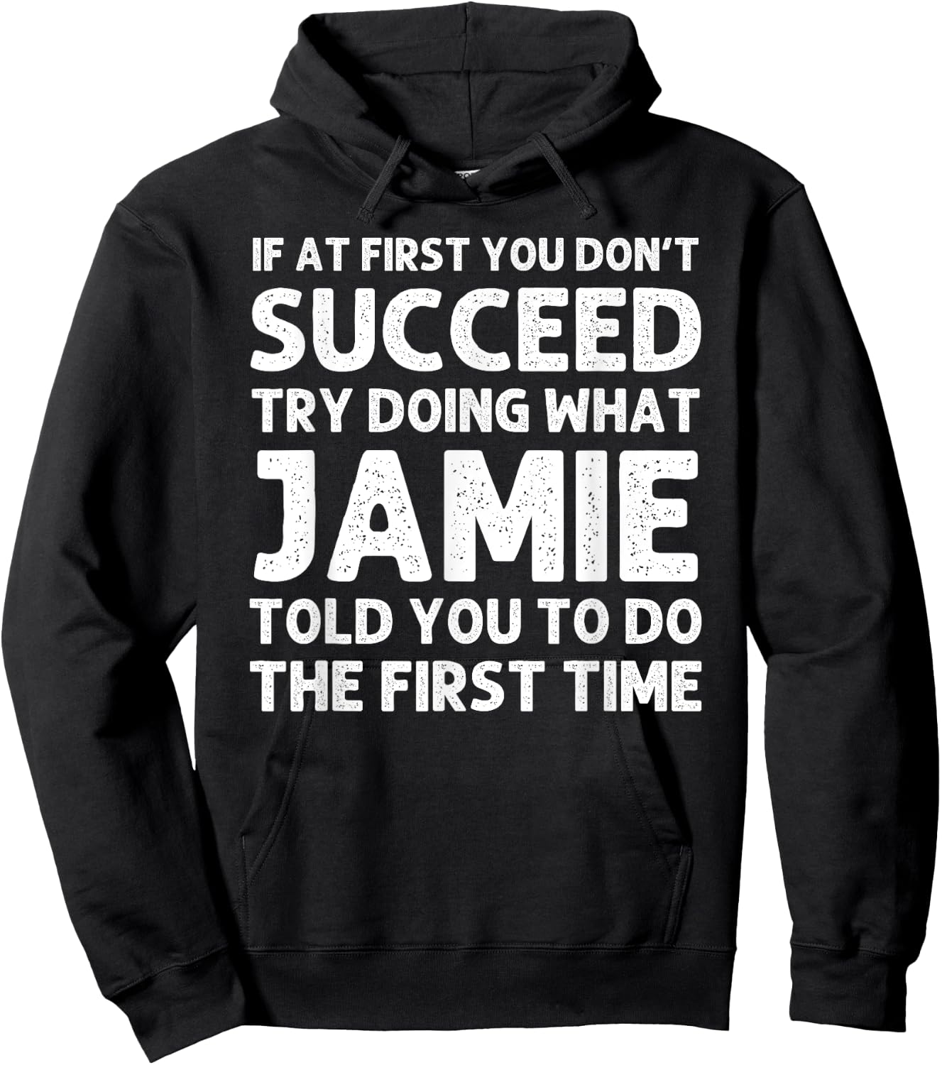 JAMIE Gift Name Personalized Birthday Funny Christmas Joke Hoodie - Hoodie | Black