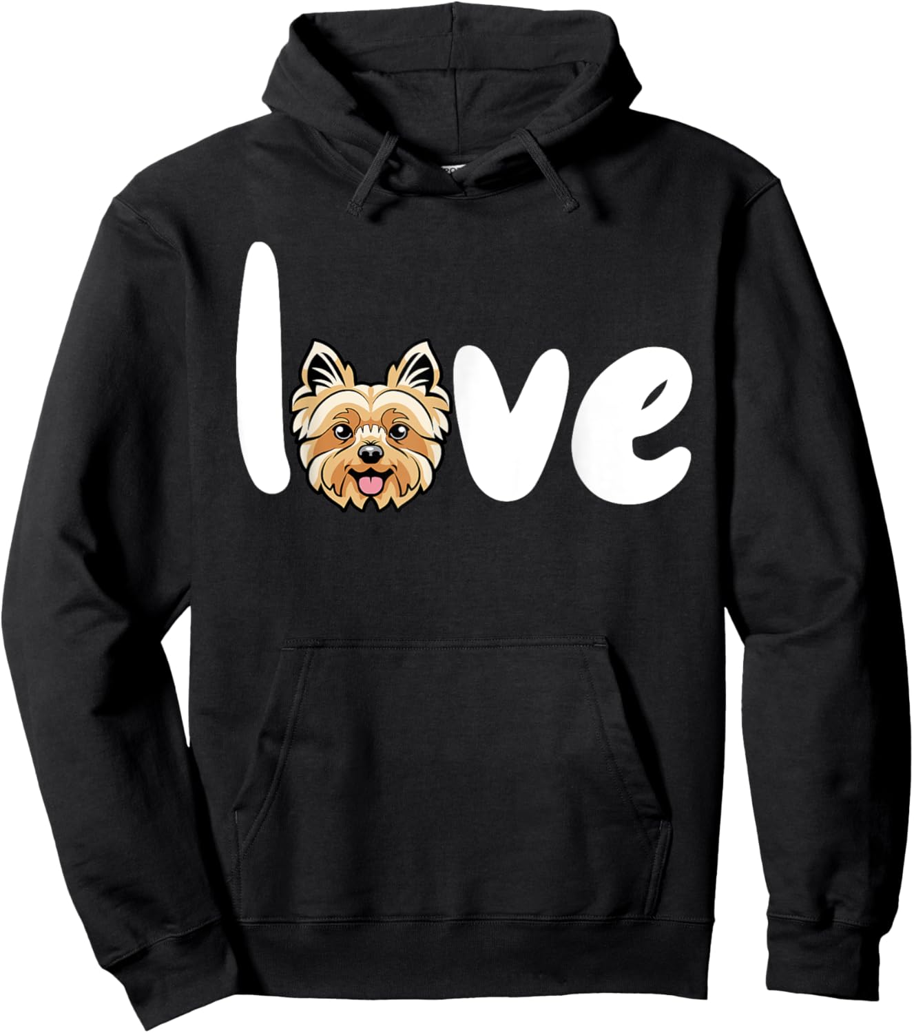 Yorkie Love Dog Hoodie - Hoodie | Black