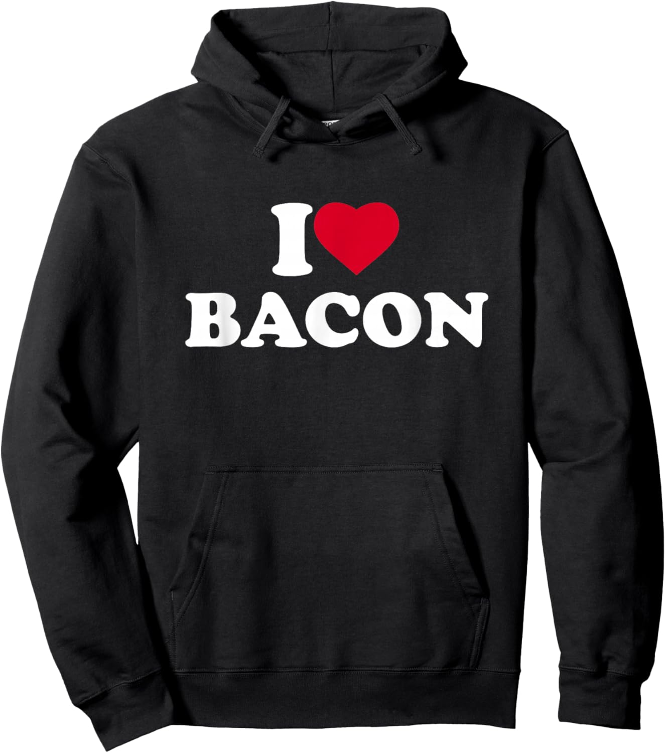 I Love Bacon I Heart Bacon Lover Hoodie - Hoodie | Black