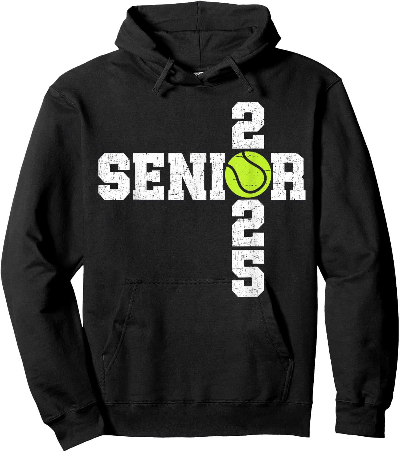 Senior Class of 2025 Tennis Seniors Back to School 2025 Hoodie - Hoodie | Black