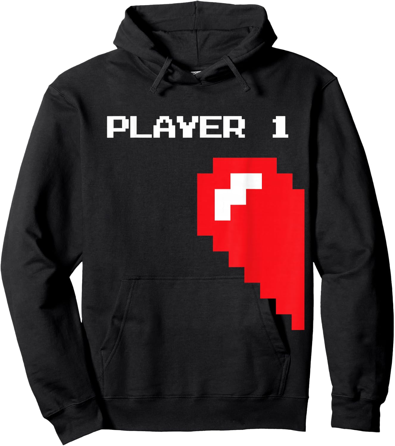 Matching Gamer Couple Valentine's Gift - Player 1 Player 2 Hoodie - Hoodie | Black