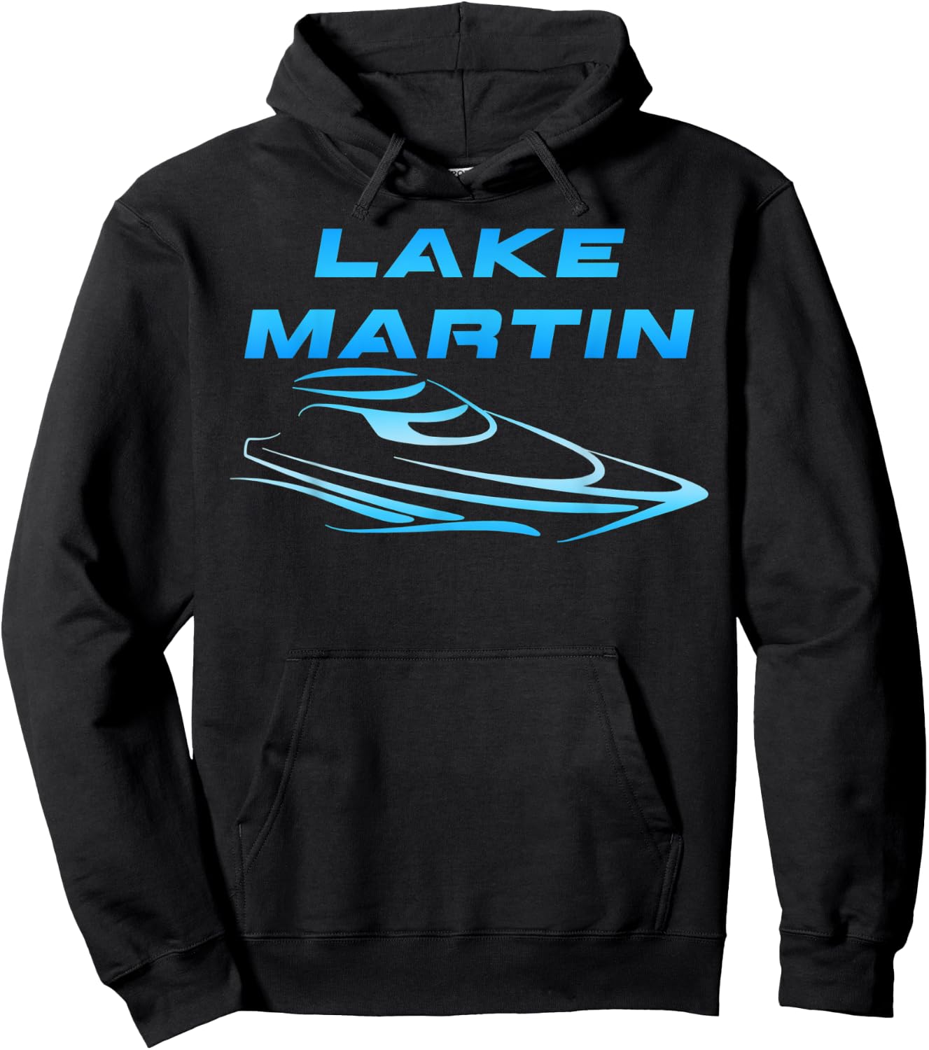 Lake Martin Chimney Rock Party Cove Cool Boating Skiing Hoodie - Hoodie | Black