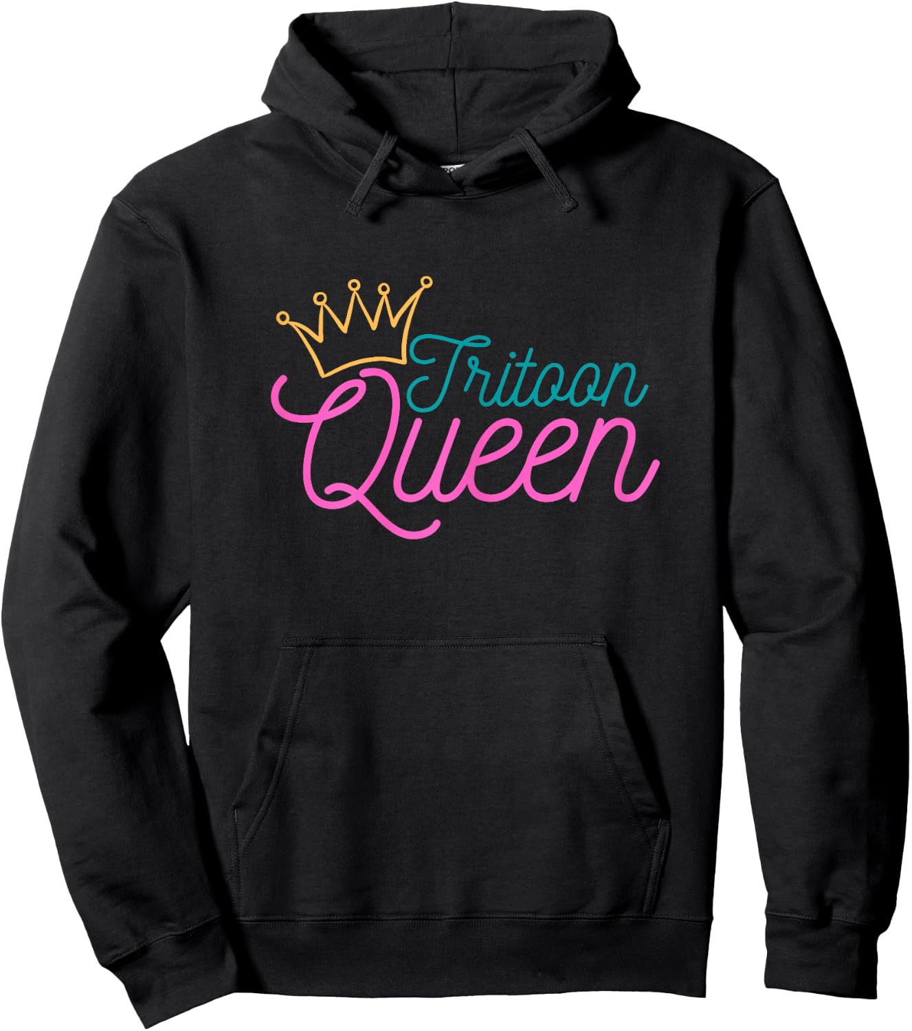 Tritoon Queen Flatboat Pontoon Boat Life Tri-Toon Hoodie - Hoodie | Black