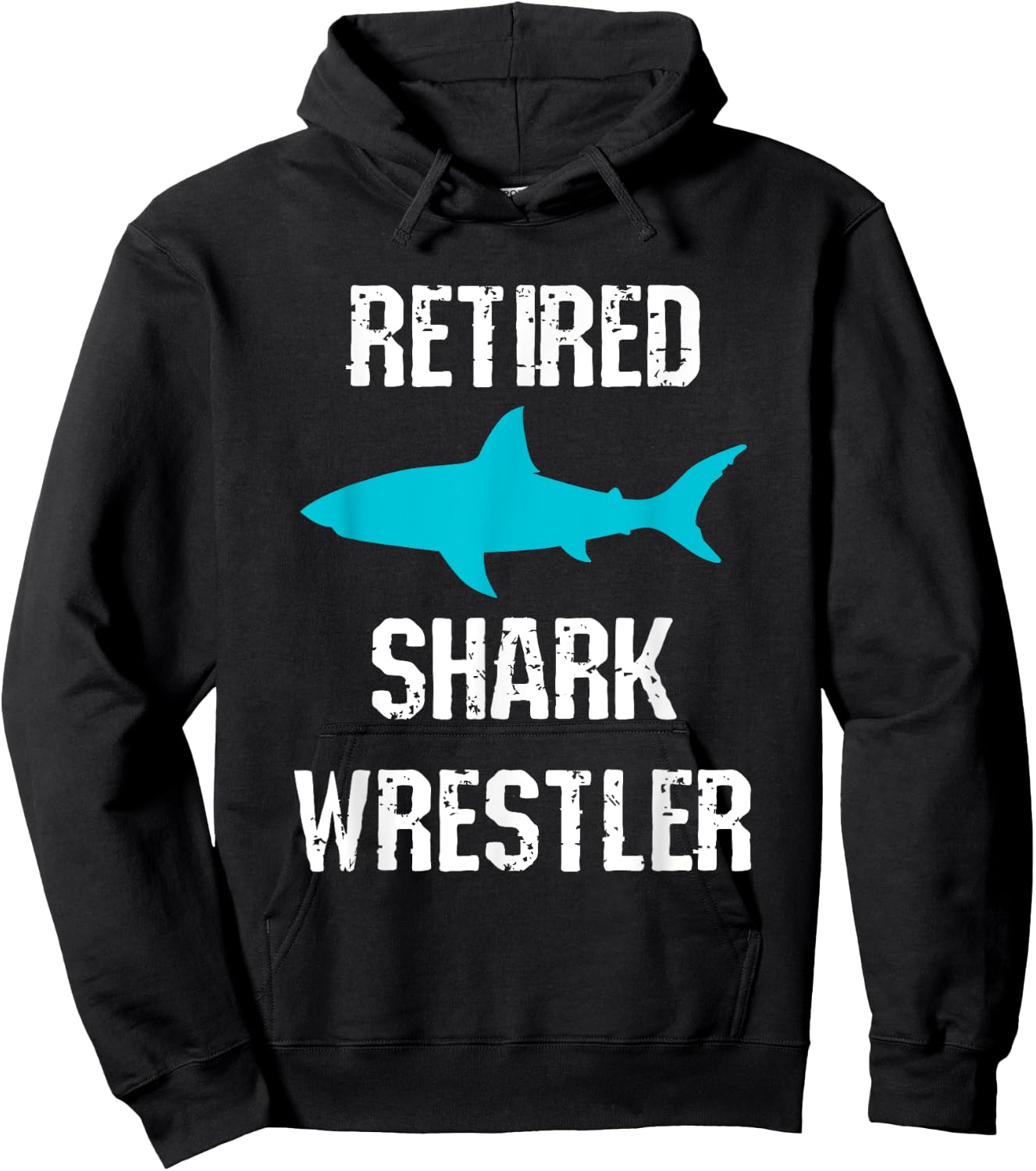 Funny Amputee Leg Arm Amputation Retired Shark Wrestler Joke Hoodie - Hoodie | Black