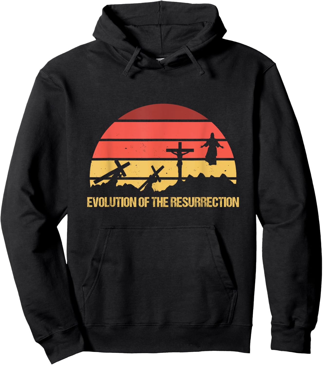 Resurrection Evolution Jesus Christ Religion Prayer God Gift Hoodie - Hoodie | Black