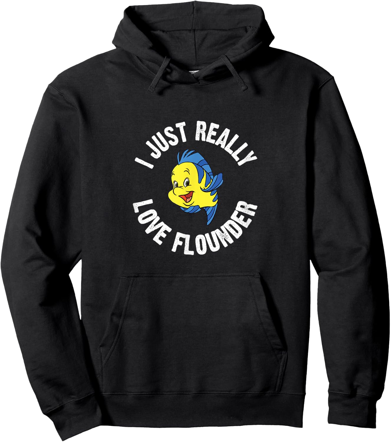 I Just Really Love Flounder - Cute Animal Lover Hoodie - Hoodie | Black