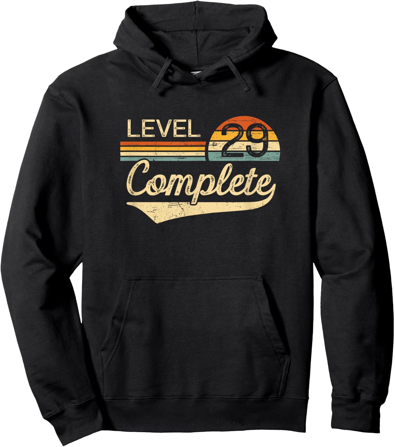 Level 29 Complete Vintage 29th Wedding Anniversary Hoodie - Hoodie | Black