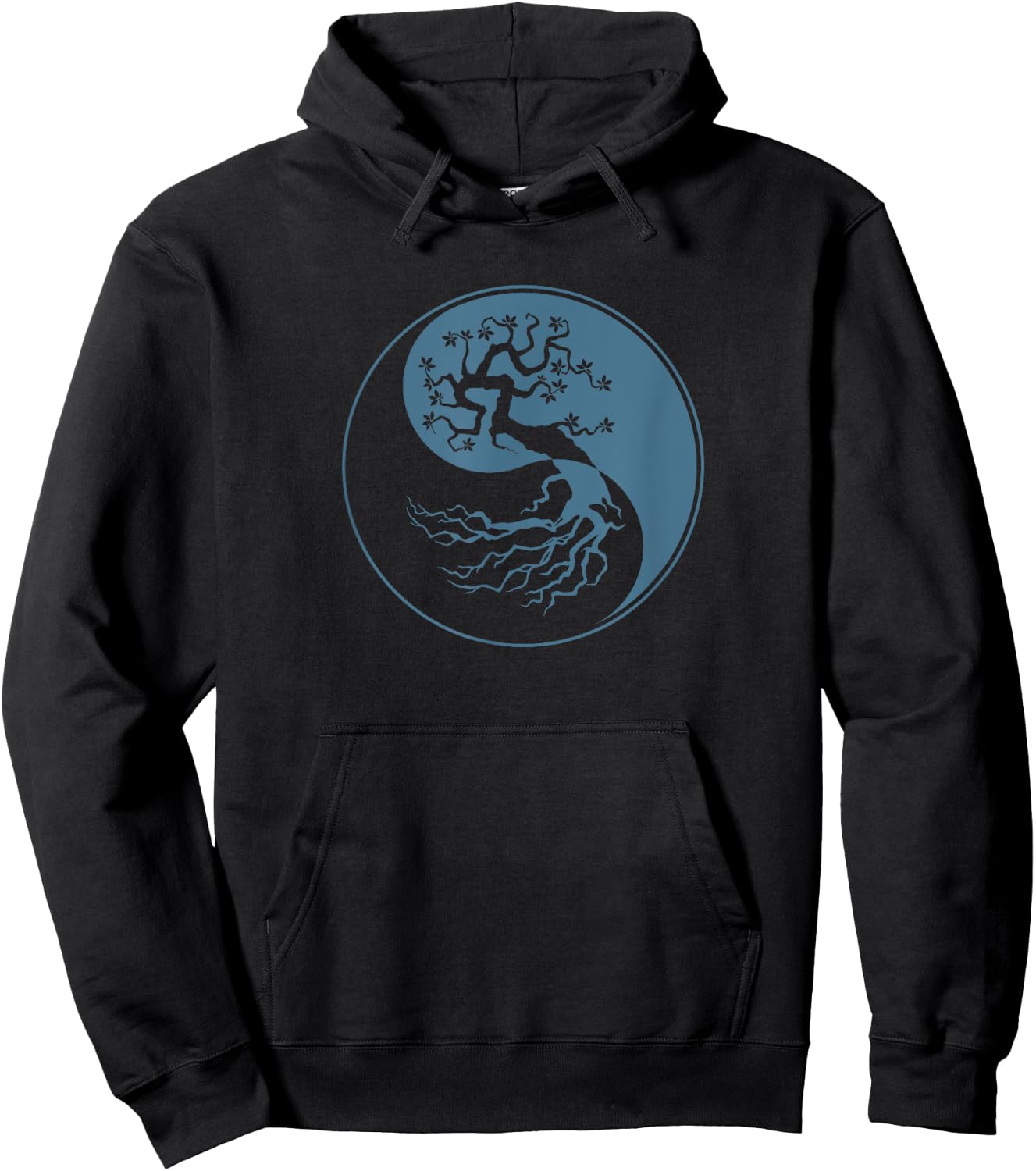 Tree Of Life Yin Yang Symbol Funny Bonsai Zen Gift Men Women Hoodie - Hoodie | Black