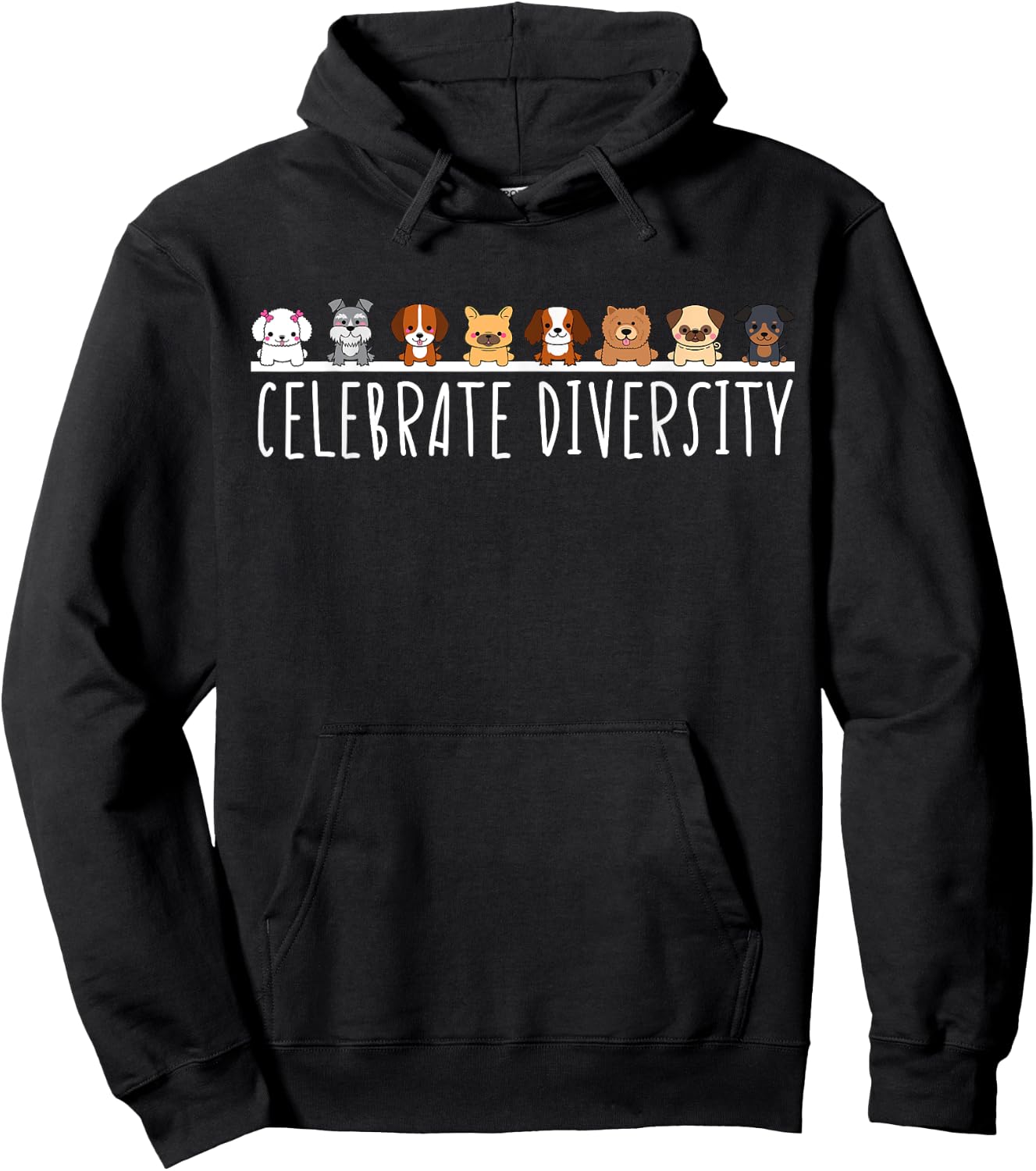 Dog Lovers Gift Dog Mum Celebrations Variety Dog Dad Women Hoodie - Hoodie | Black