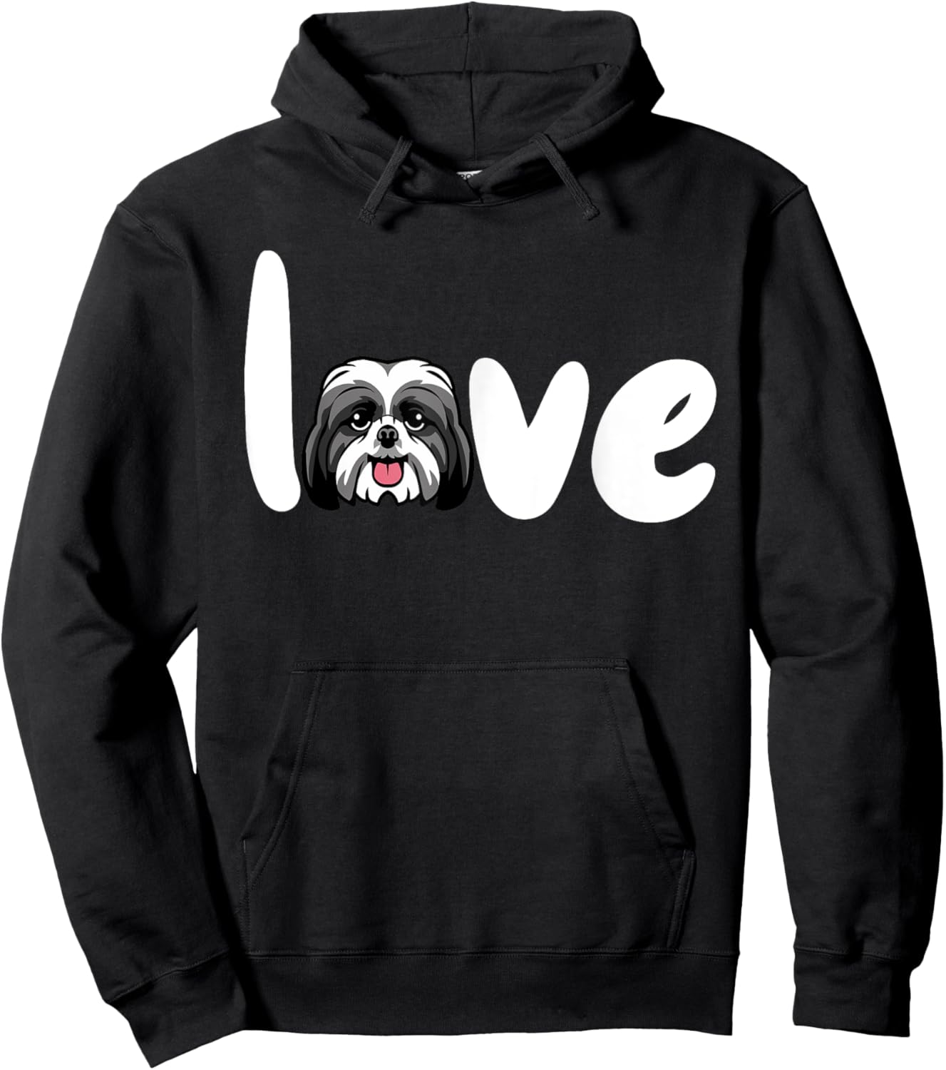 Shih Tzu Love Dog Hoodie - Hoodie | Black