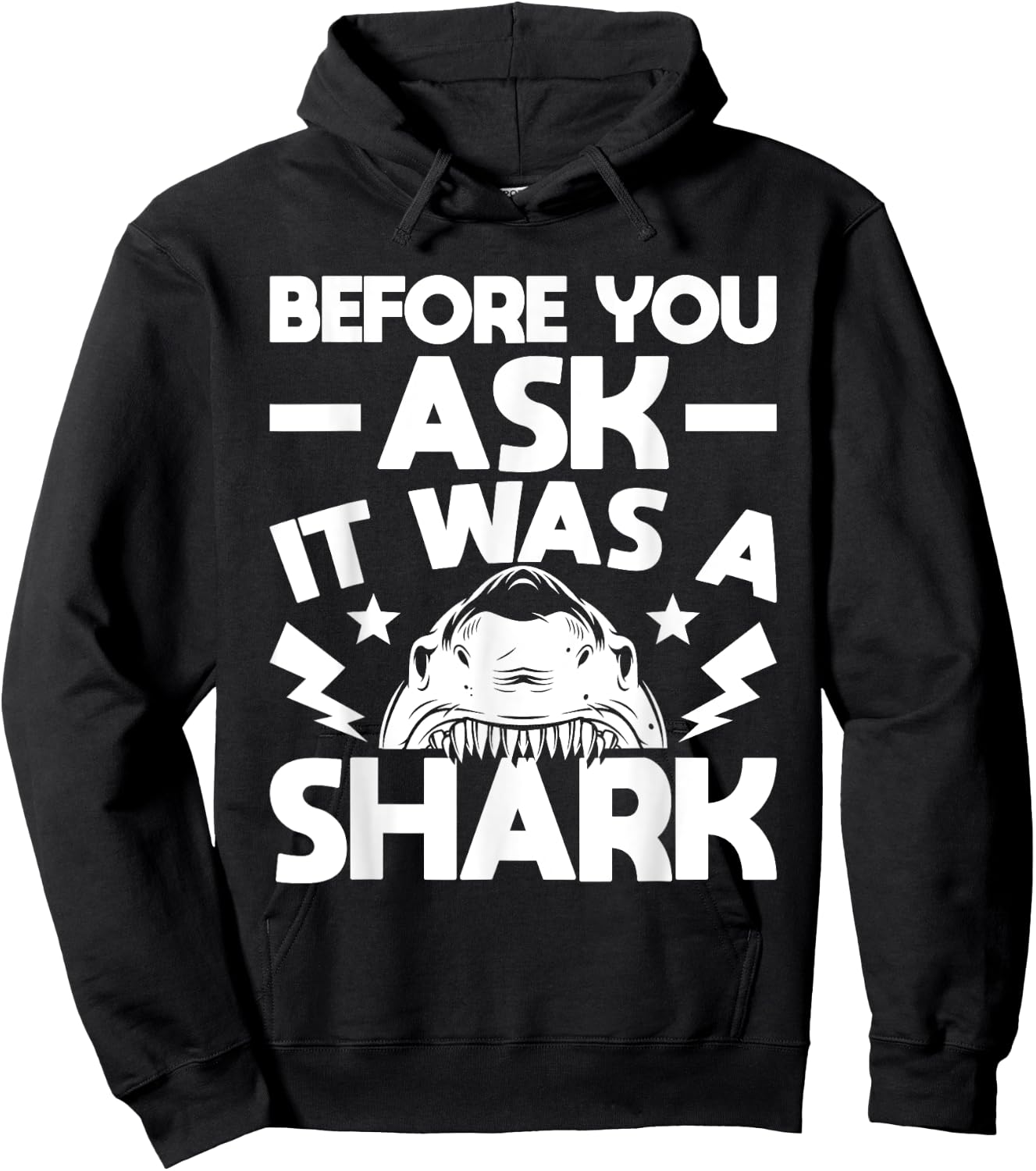 It Was A Shark - Handicap Wheelchair Amputee Hoodie - Hoodie | Black