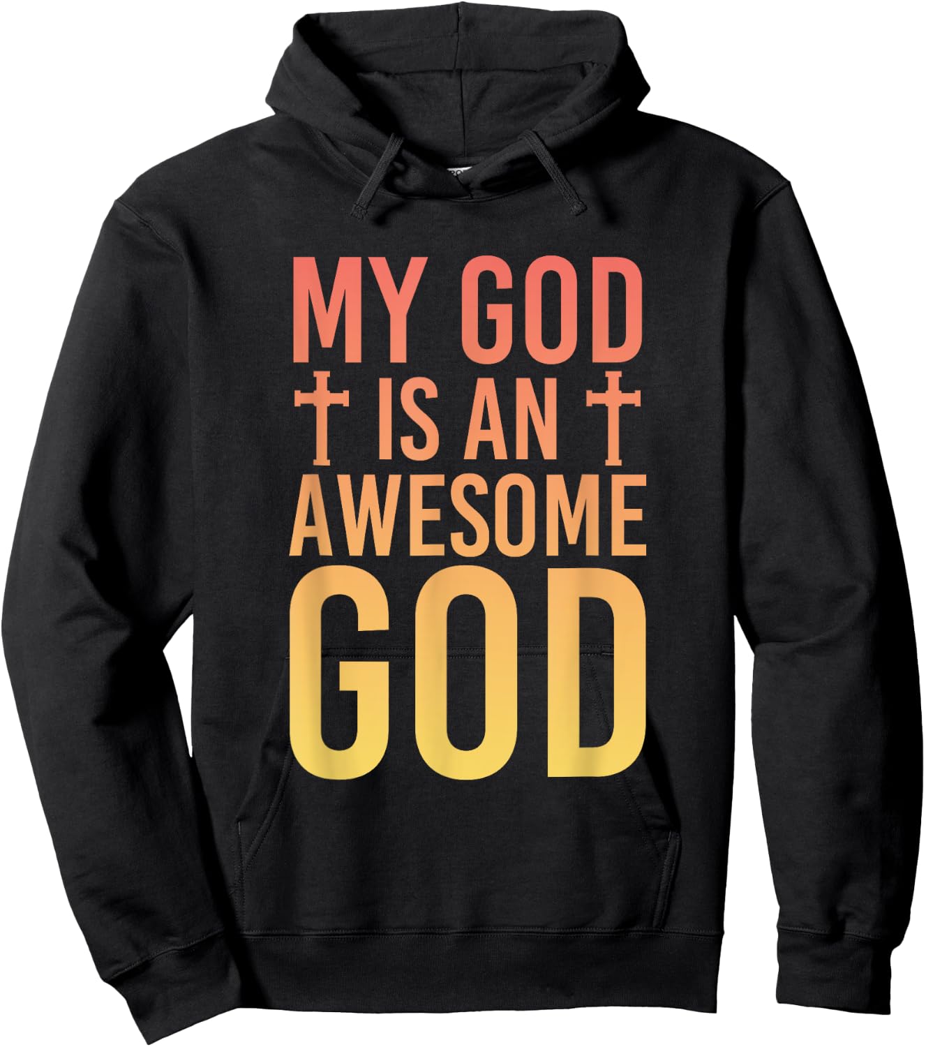 My God Is An Awesome God Christianity Prayer Hoodie - Hoodie | Black