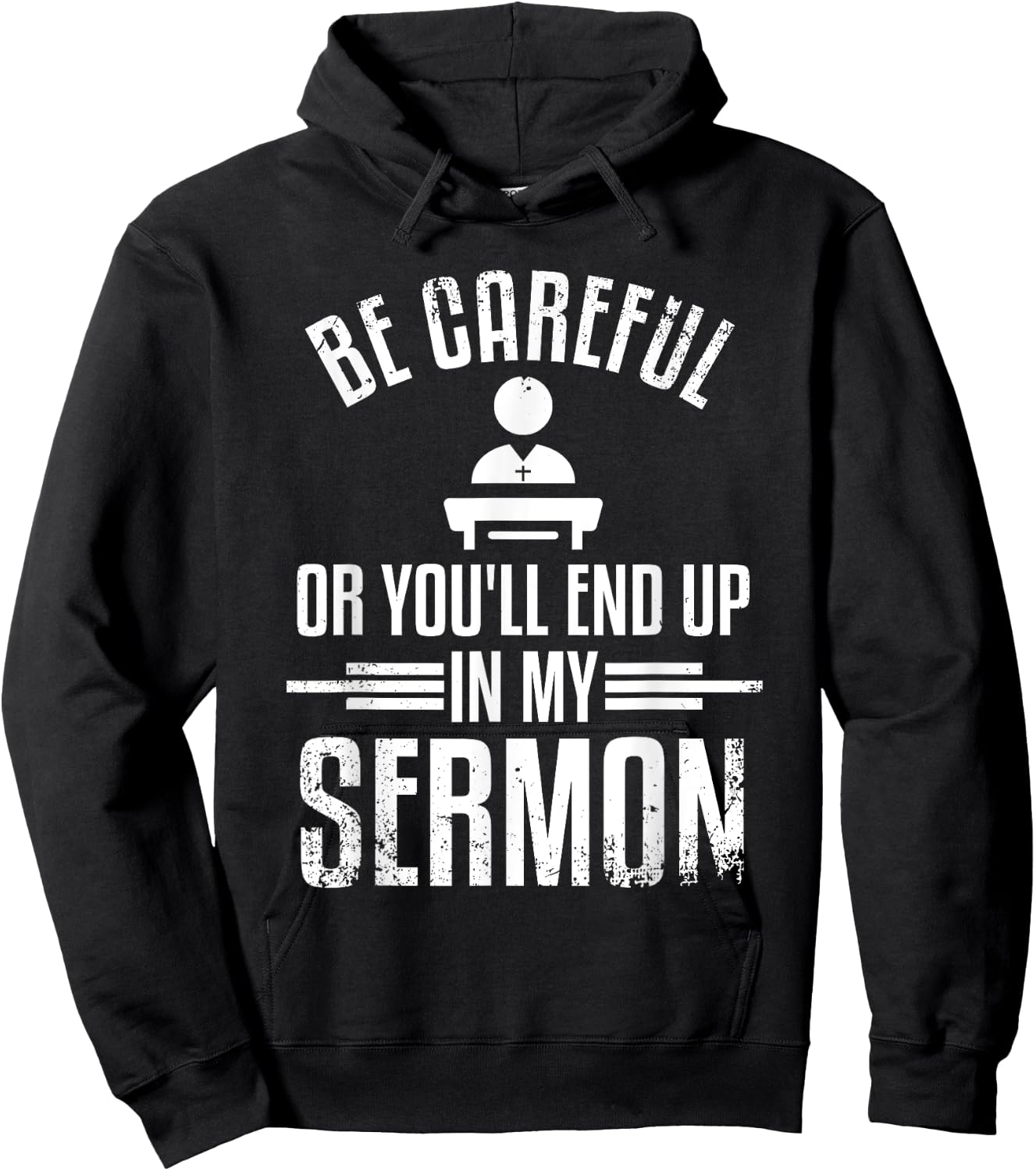 Funny Pastor Appreciation Gift Cool Christian Church Men Hoodie - Hoodie | Black