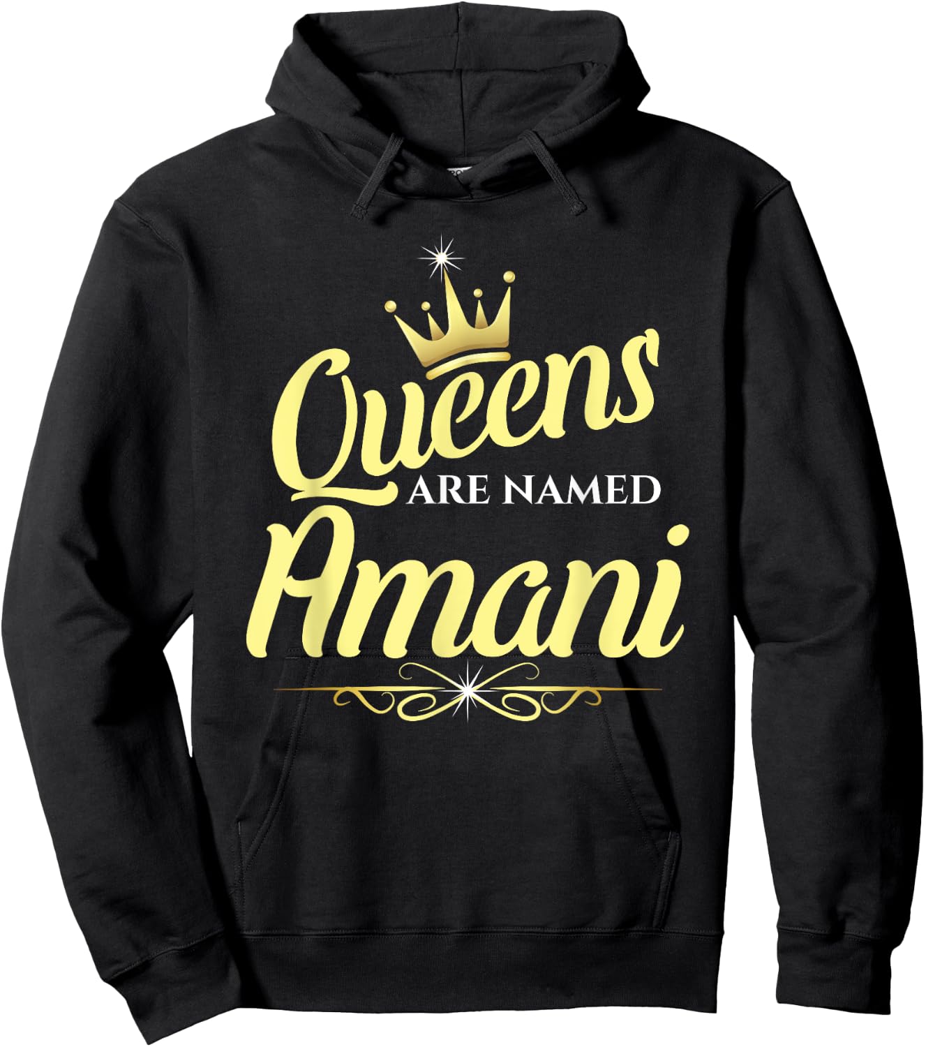 Queens Are Named Amani Hoodie - Hoodie | Black