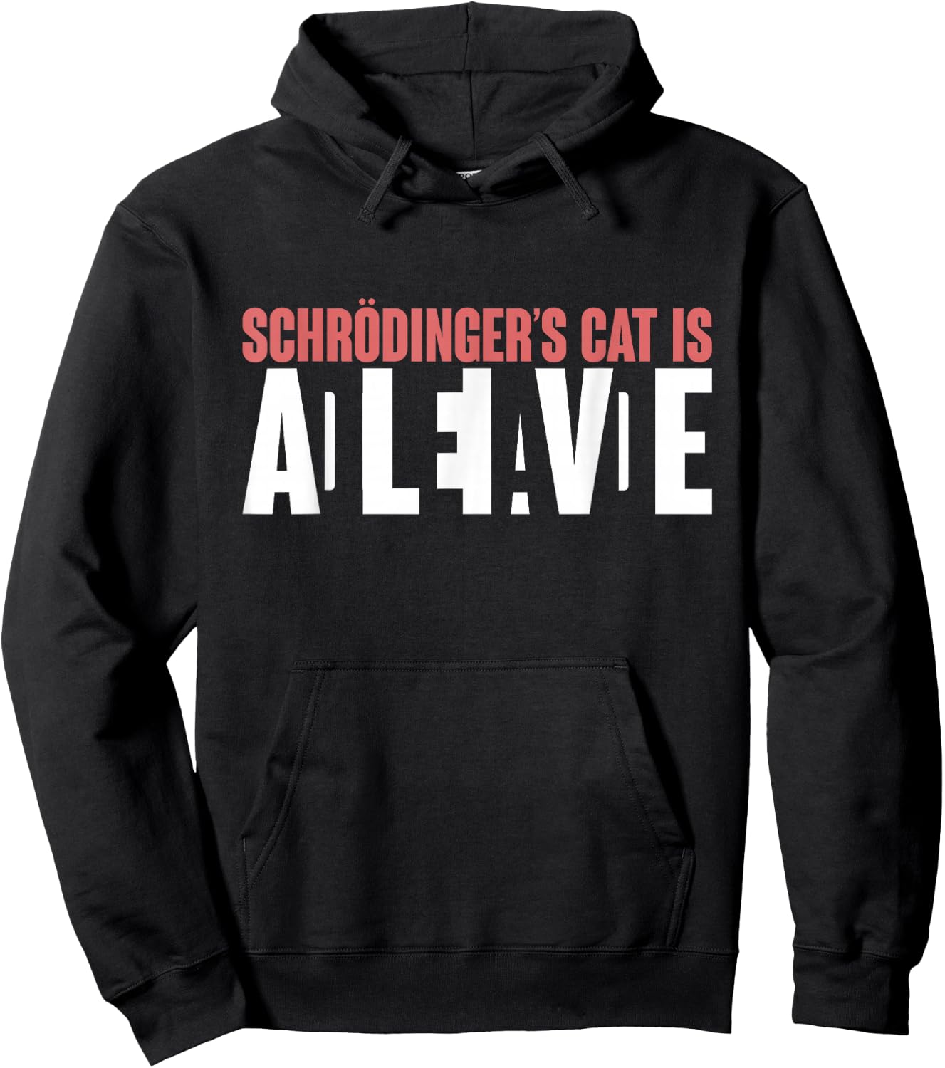 Schrödingers Cat is Dead and Alive Funny Schroedingers Cat Hoodie - Hoodie | Black