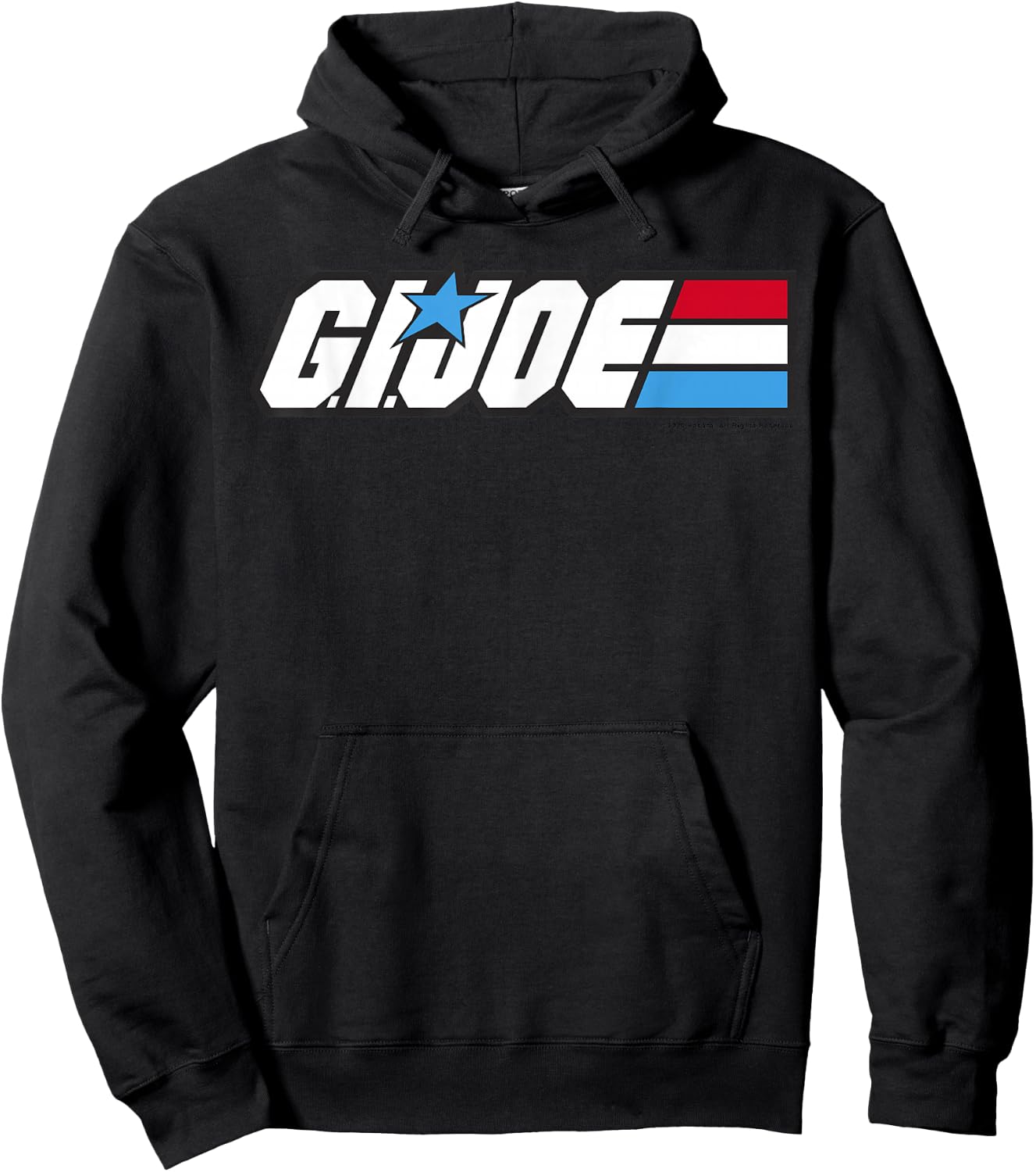 G.I. Joe American Hero Red White & Blue Simple Logo Hoodie - Hoodie | Black