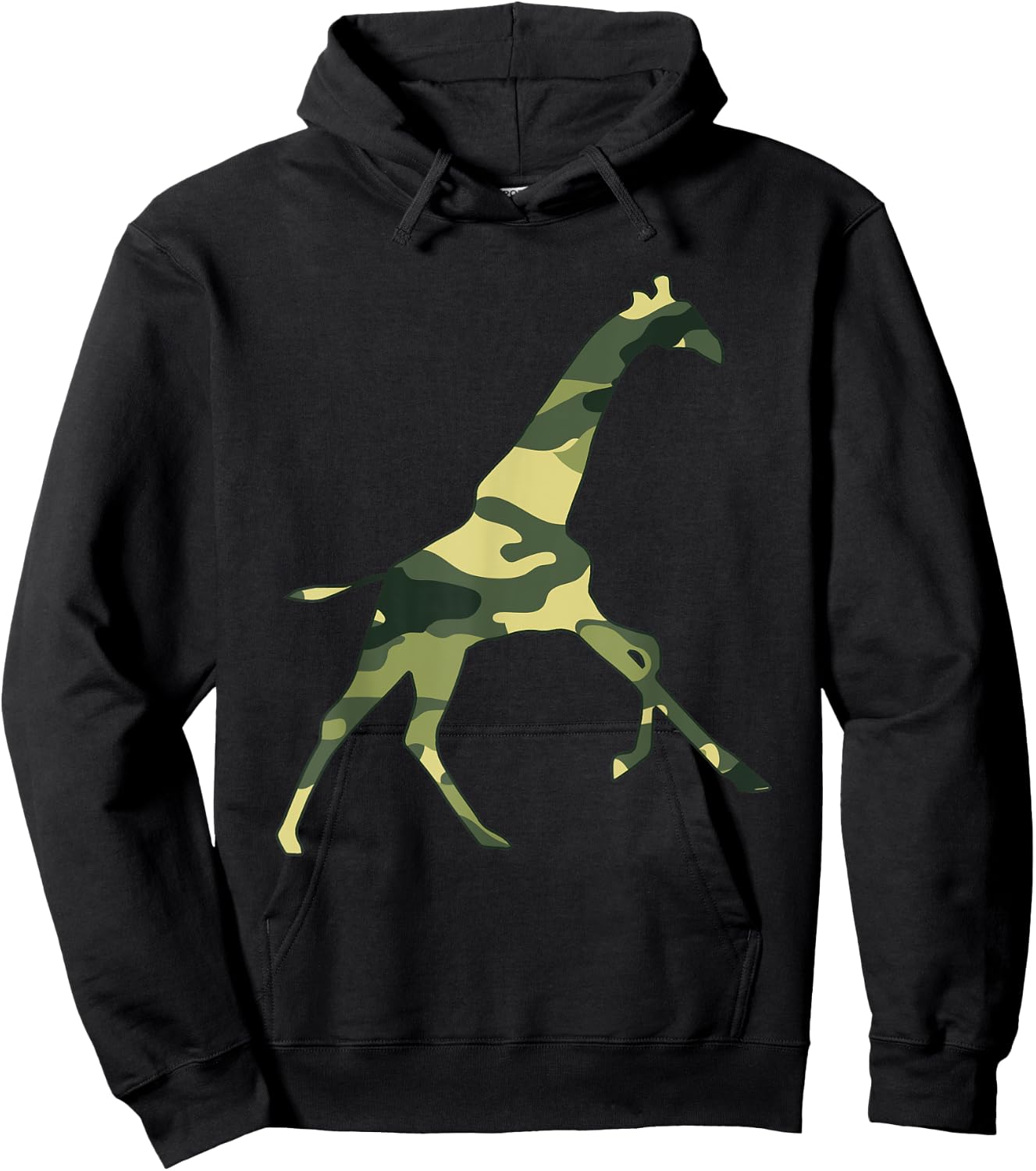 Military Giraffe Camo Men Print US Ruminant Veteran Gift Hoodie - Hoodie | Black