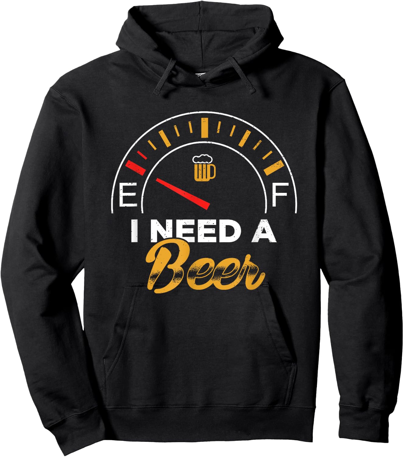 I Need A Beer Beermeter Funny Drinking Brewing Hoodie - Hoodie | Black